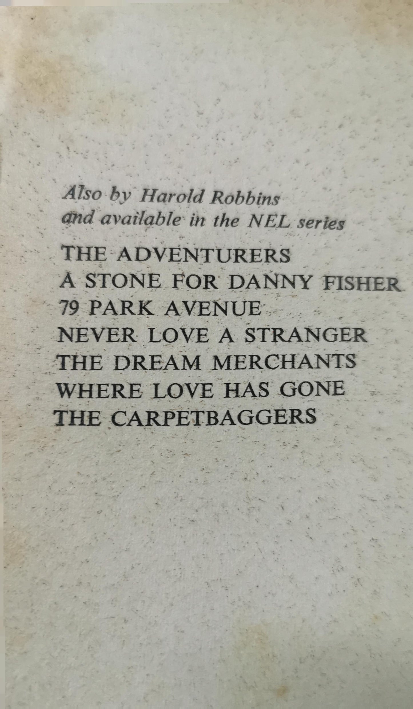 Never Leave Me Book by Harold Robbins