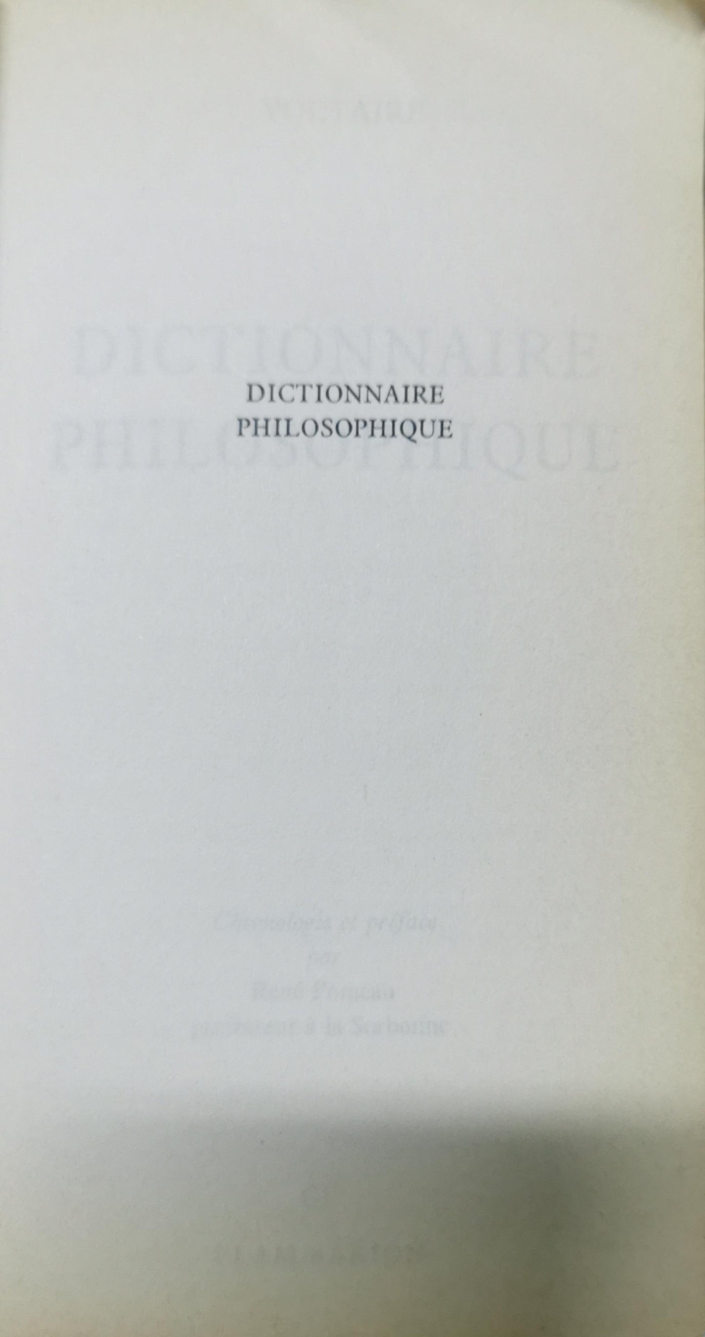 Dictionnaire philosophique Paperback French Edition  by Voltaire (Author)