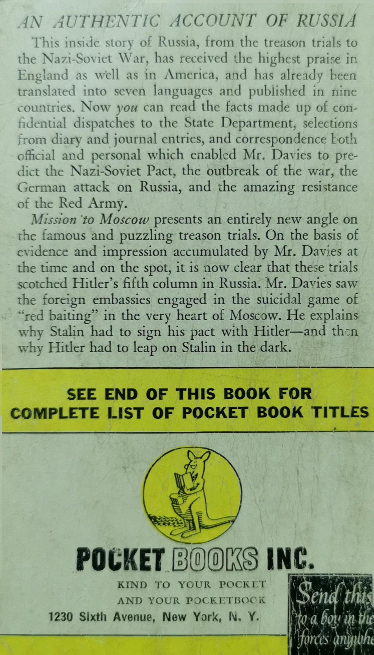 Mission to Moscow Paperback – January 1, 1943 by JOSEPH E. DAVIES (Author)