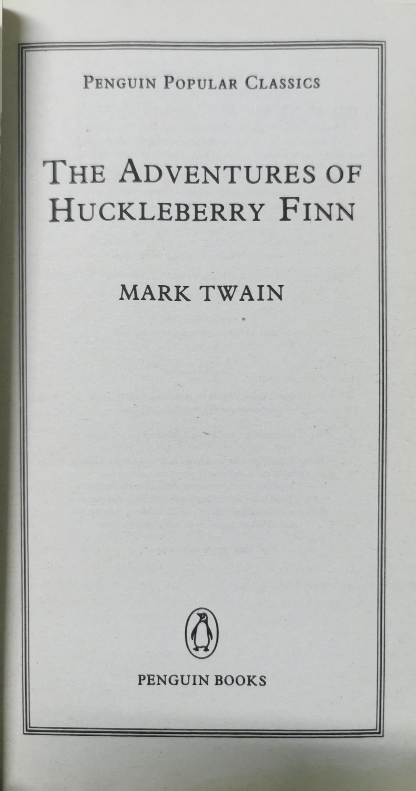 Adventures of Huckleberry Finn Novel by Mark Twain