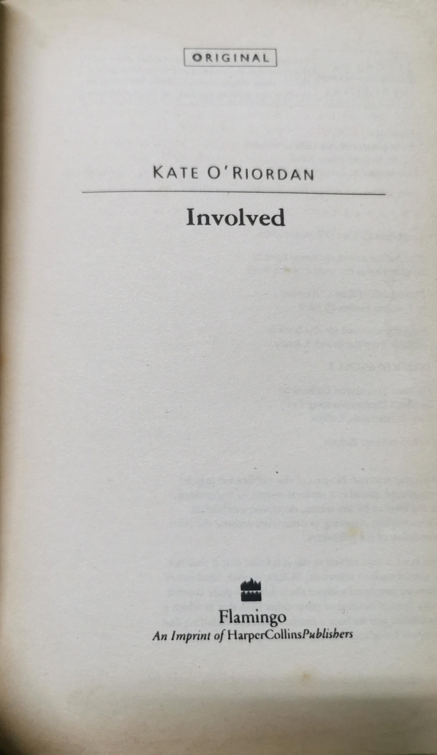 Involved Mass Market Paperback – January 1, 1995 by Kate O'Riordan (Author)