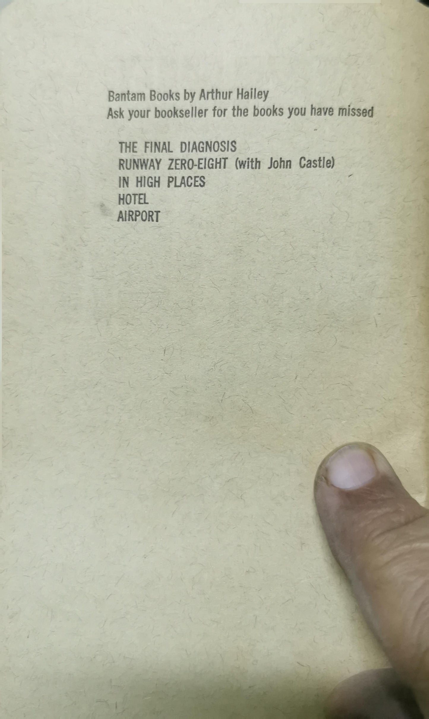 Airport Novel by Arthur Hailey