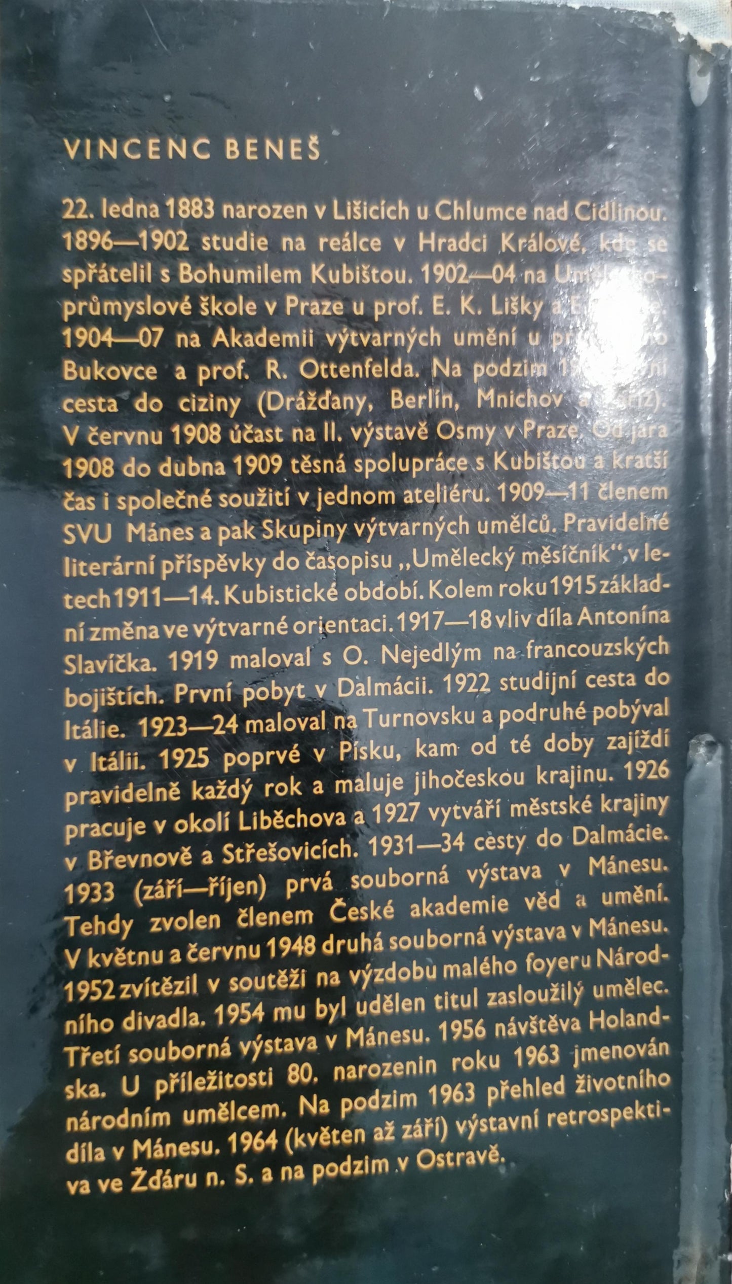 V. V Štech,  Luboš Hlaváček Vincenc Beneš 1967 | Nakladatelství československých výtvarných umělců