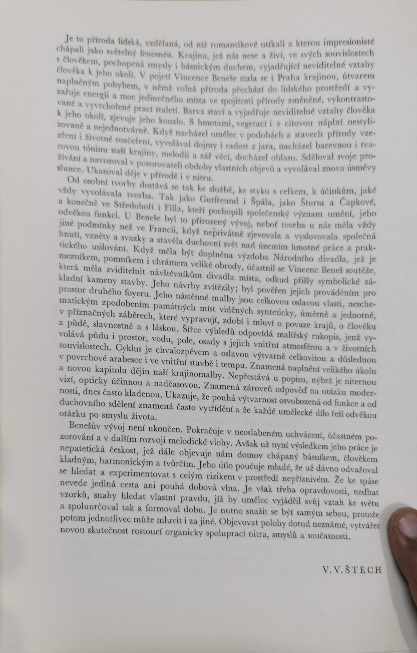 V. V Štech,  Luboš Hlaváček Vincenc Beneš 1967 | Nakladatelství československých výtvarných umělců