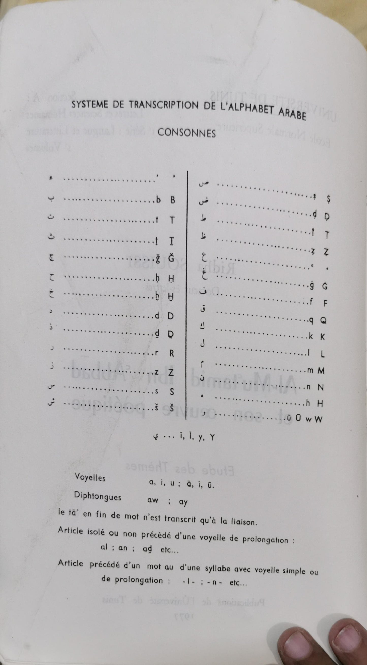 Al-Mu'tamid ibn 'Abbad et son oeuvre poétique. Etudes des Thèmes. SOUISSI (Ridha) Publication Date: 1977 Used