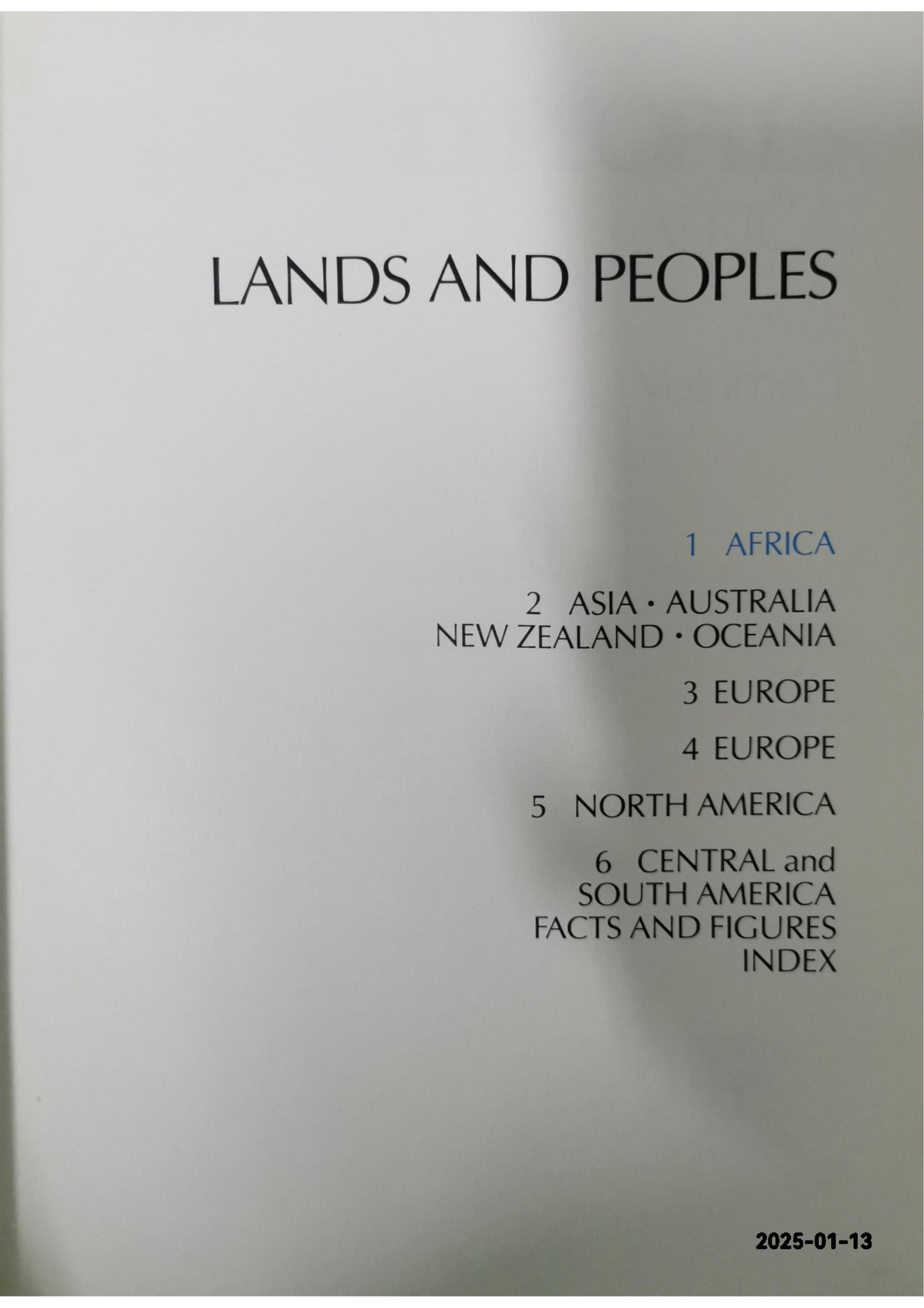 Lands And Peoples -Set Of 6 --Grolier (Hardcover, 1987, Complete Set)