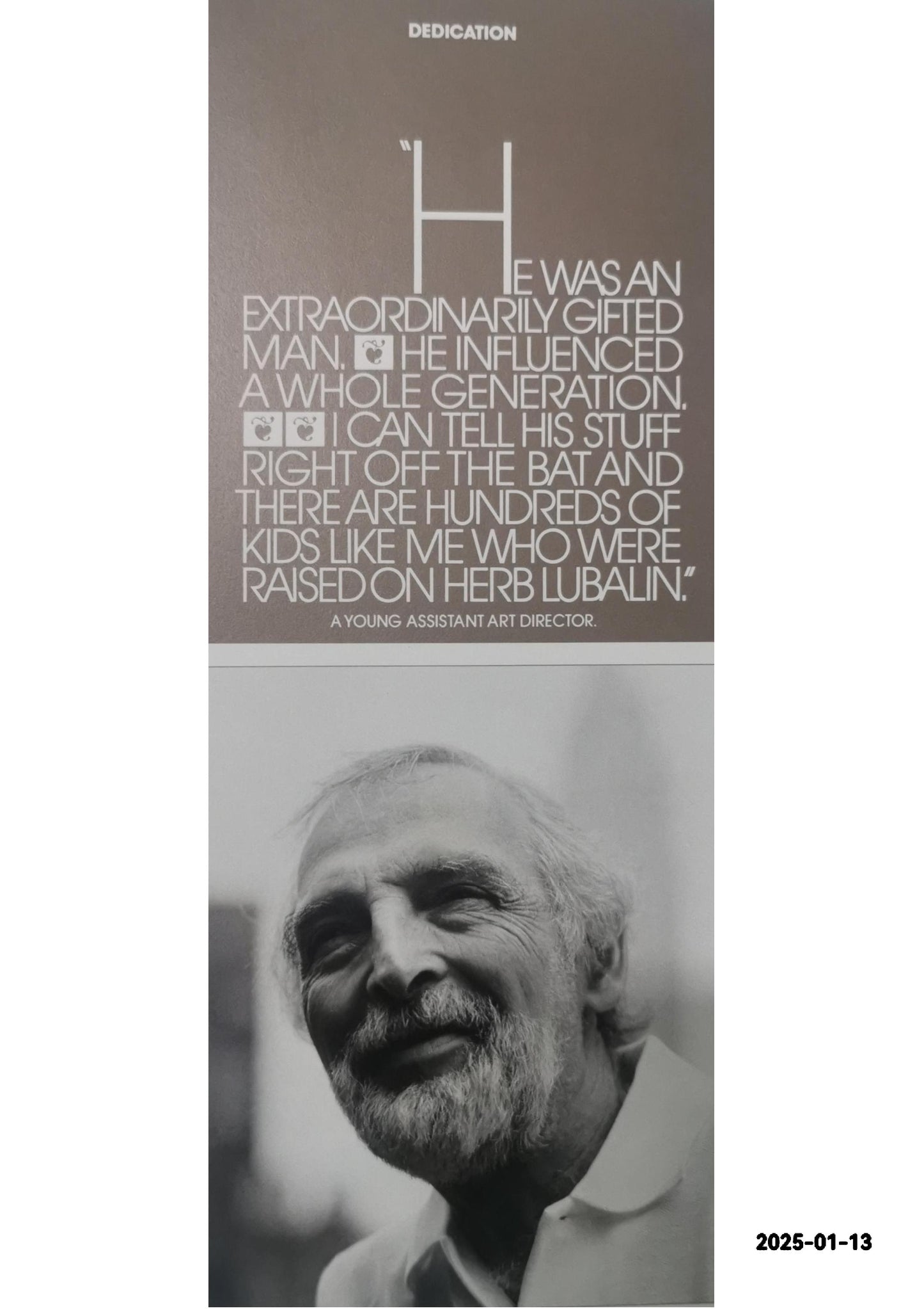 Herb Lubalin: Art Director, Graphic Designer and Typographer Hardcover – January 1, 1985 by Gertrude Snyder (Author), Alan Peckolick (Author)