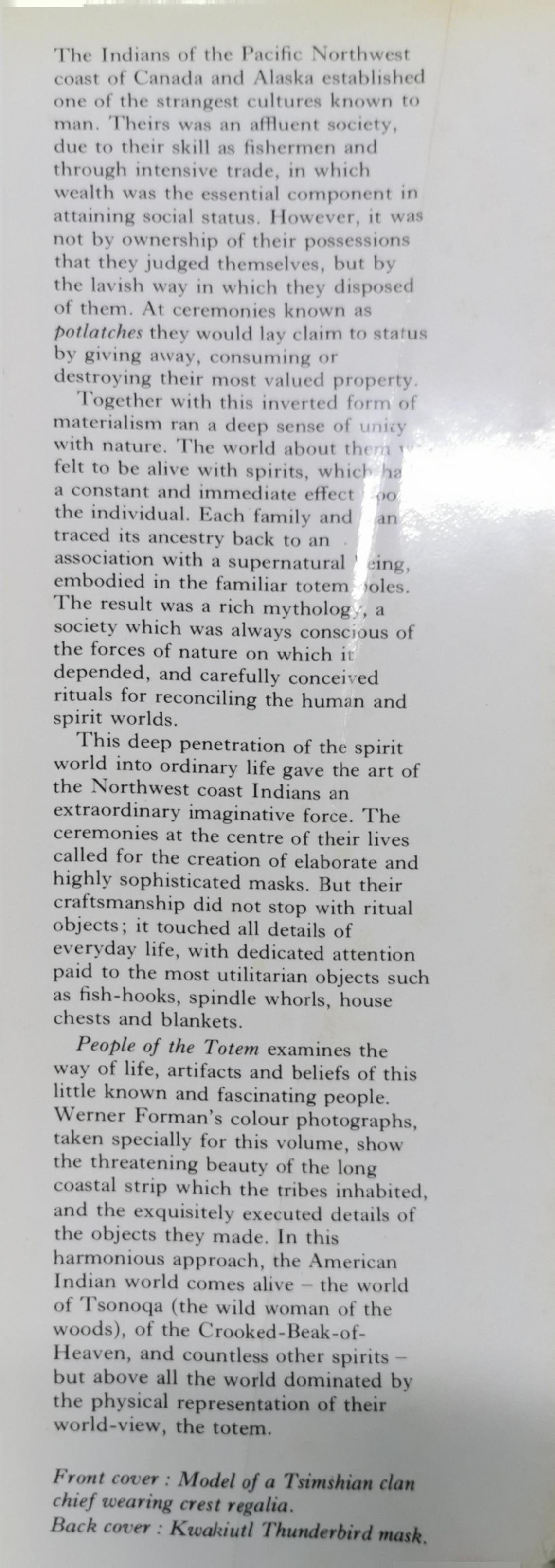 People of the Totem: The Indians of the Pacific Northwest Hardcover – January 1, 1984 by Norman Bancroft-Hunt (Author), Werner Forman (Author)