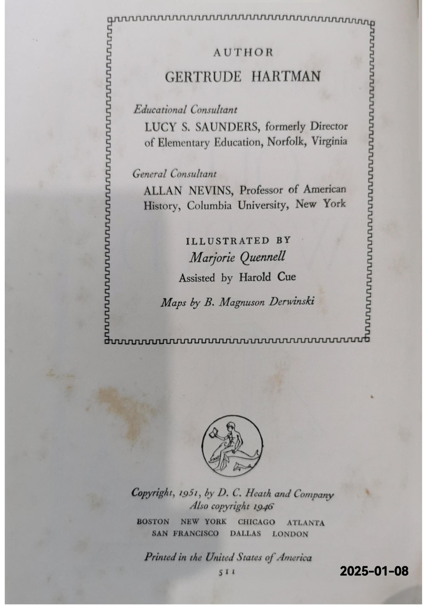 builders of the old world [ history on the march series] Hardcover – January 1, 1951 by Gertrude Hartman (Author), Marjorie Quennell (Illustrator)