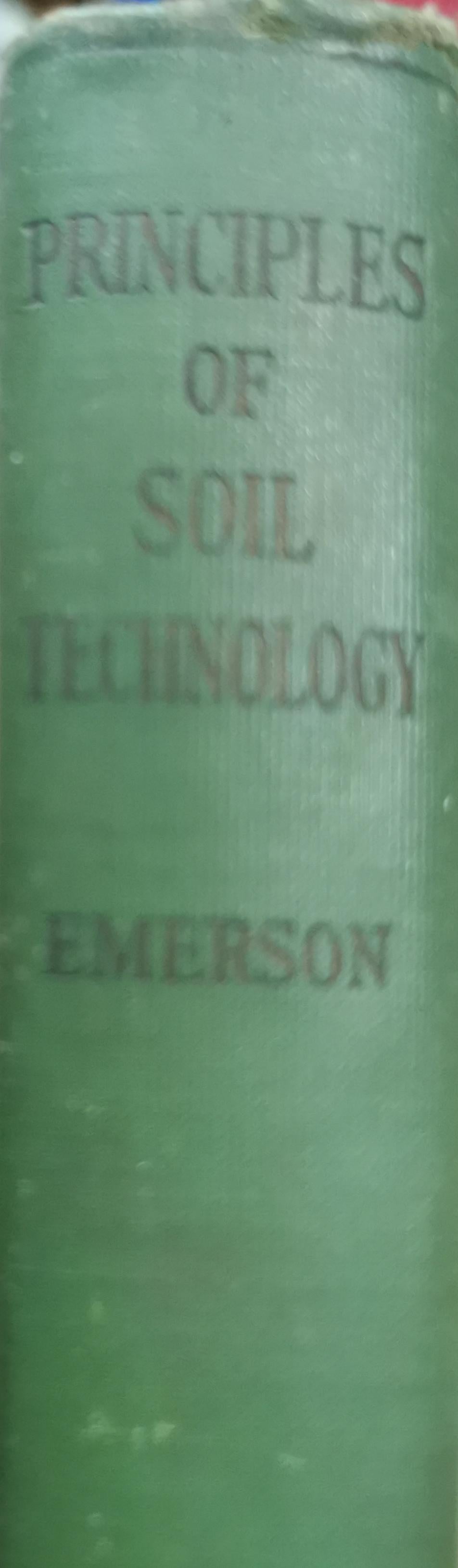 Principles of Soil Technology Hardcover – January 1, 1930 by Paul EMERSON (Author)