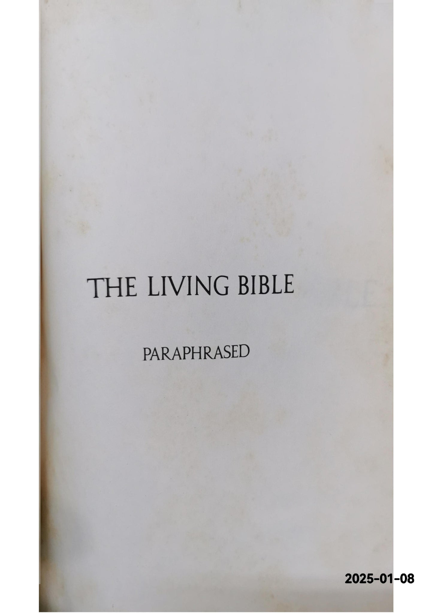 The Living Bible - Leather Bound