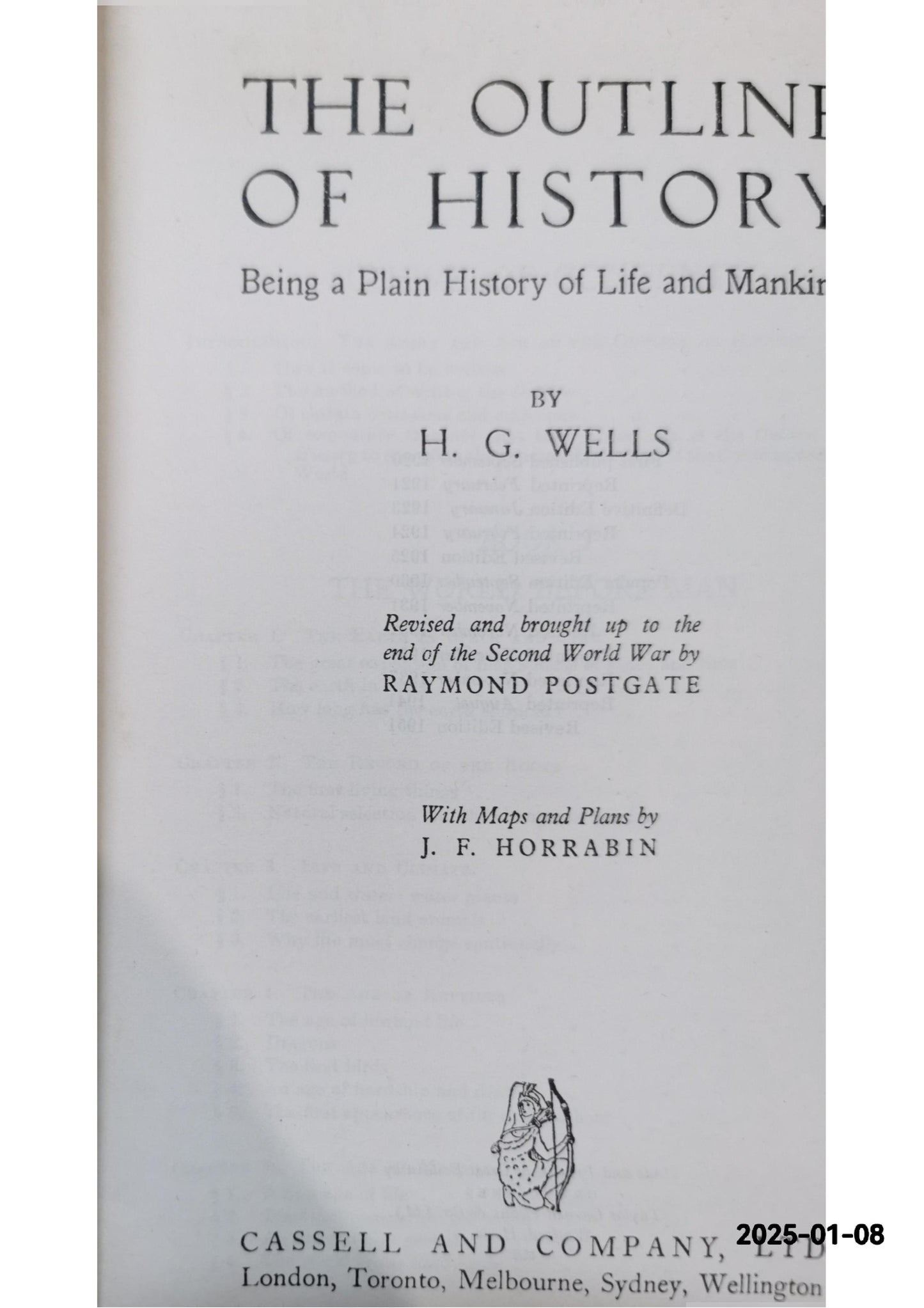 The Outline of History Hardcover – January 1, 1951 by H.G. Wells (Author)