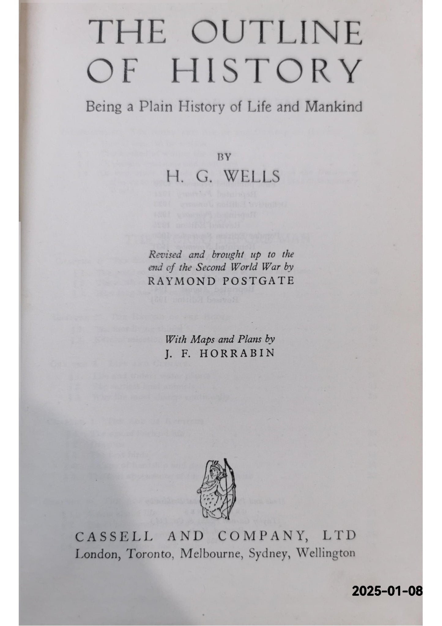 The Outline of History Hardcover – January 1, 1951 by H.G. Wells (Author)