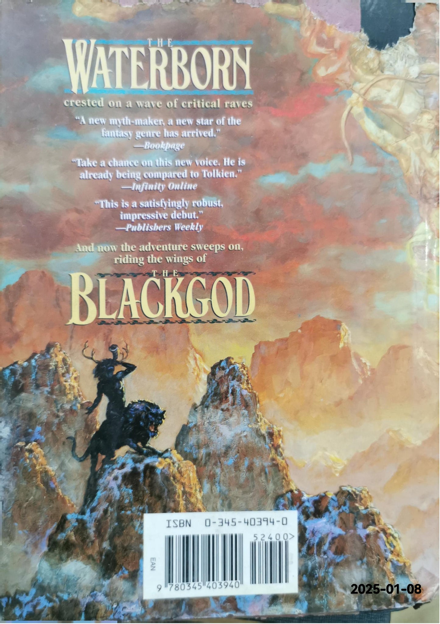 THE BLACKGOD (CHOSEN OF THE CHANGELING, BK 2) By J. Gregory Keyes - Hardcover