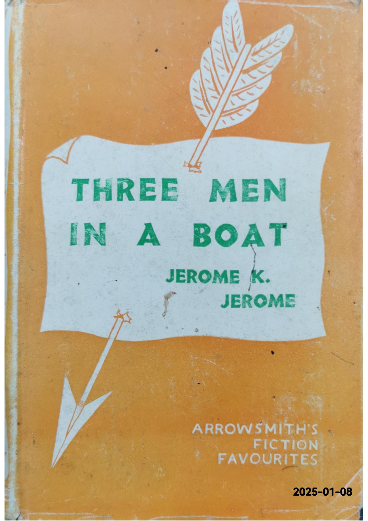 Three Men In A Boat Jerome K. jerome Published by J. W. Arrowsmith ltd., 1942 Condition: Good Hardcover