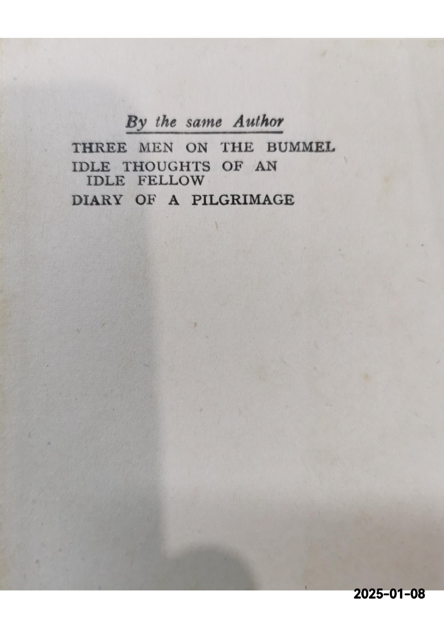 Three Men In A Boat Jerome K. jerome Published by J. W. Arrowsmith ltd., 1942 Condition: Good Hardcover