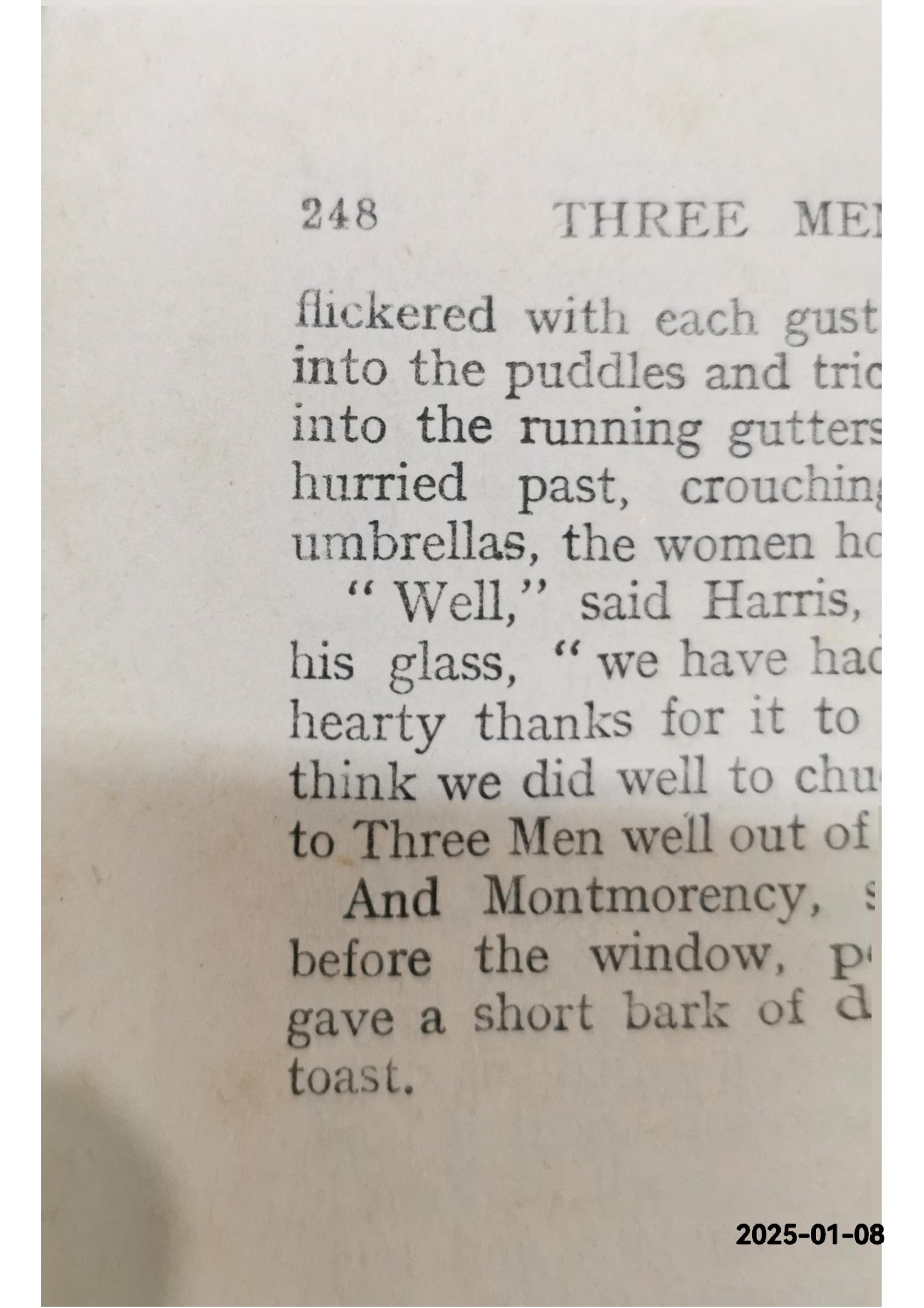 Three Men In A Boat Jerome K. jerome Published by J. W. Arrowsmith ltd., 1942 Condition: Good Hardcover