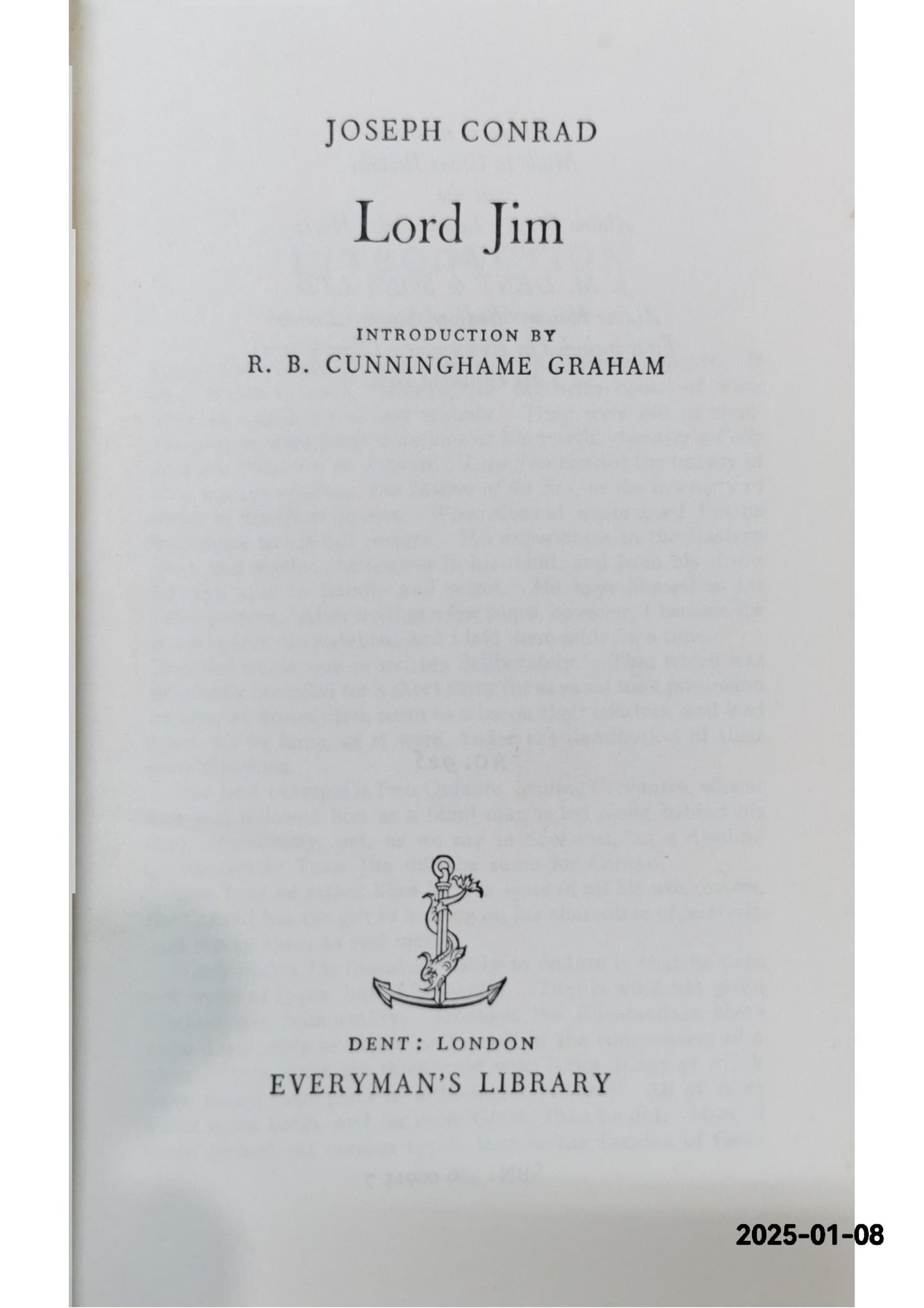 Lord Jim, Joseph Conrad, Twentieth Century Classics, 1970, Hardco