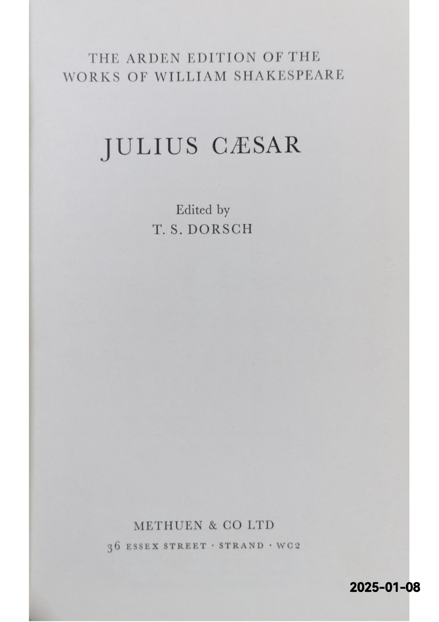 Julius Caesar (Special school edition) - TS Dorsch