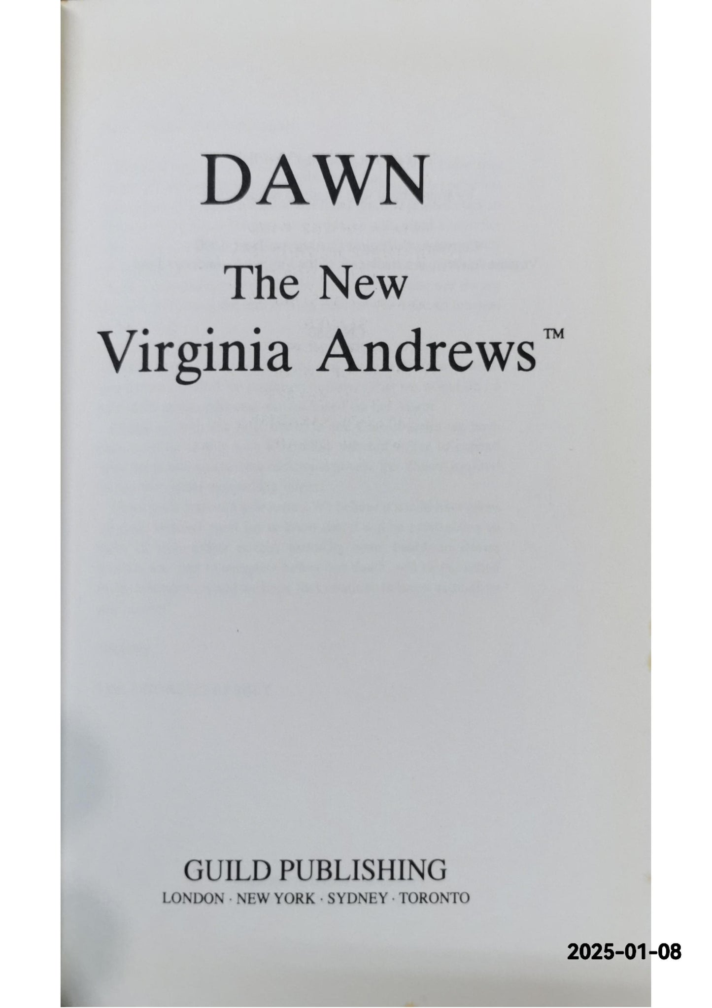 Dawn (The New Virginia Andrews) By VIRGINIA ANDREWS