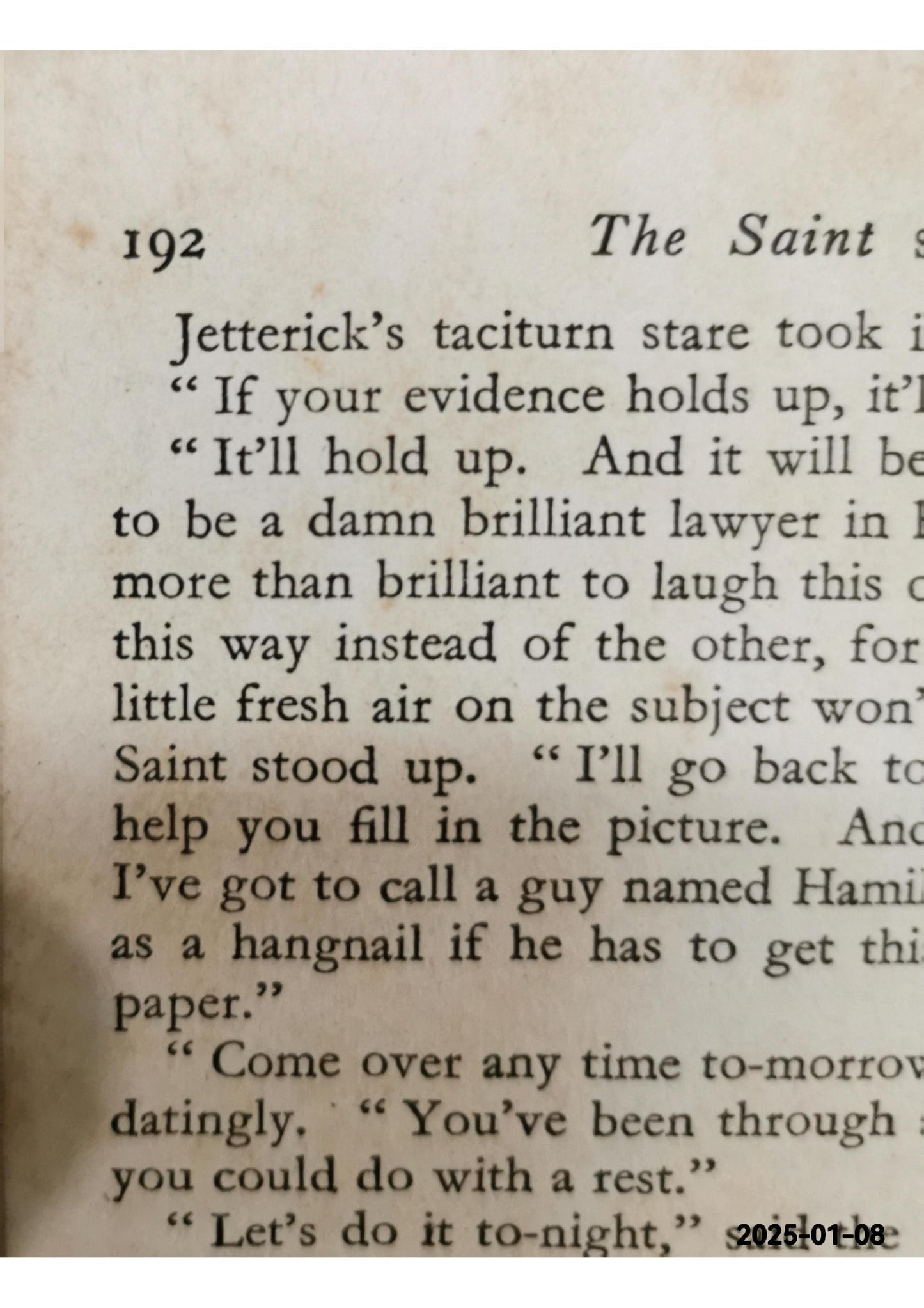 THE SAINT STEPS IN Charteris, Leslie Published by Doubleday Crime Club, NEW YORK, 1943 Condition: Near Fine Hardcover