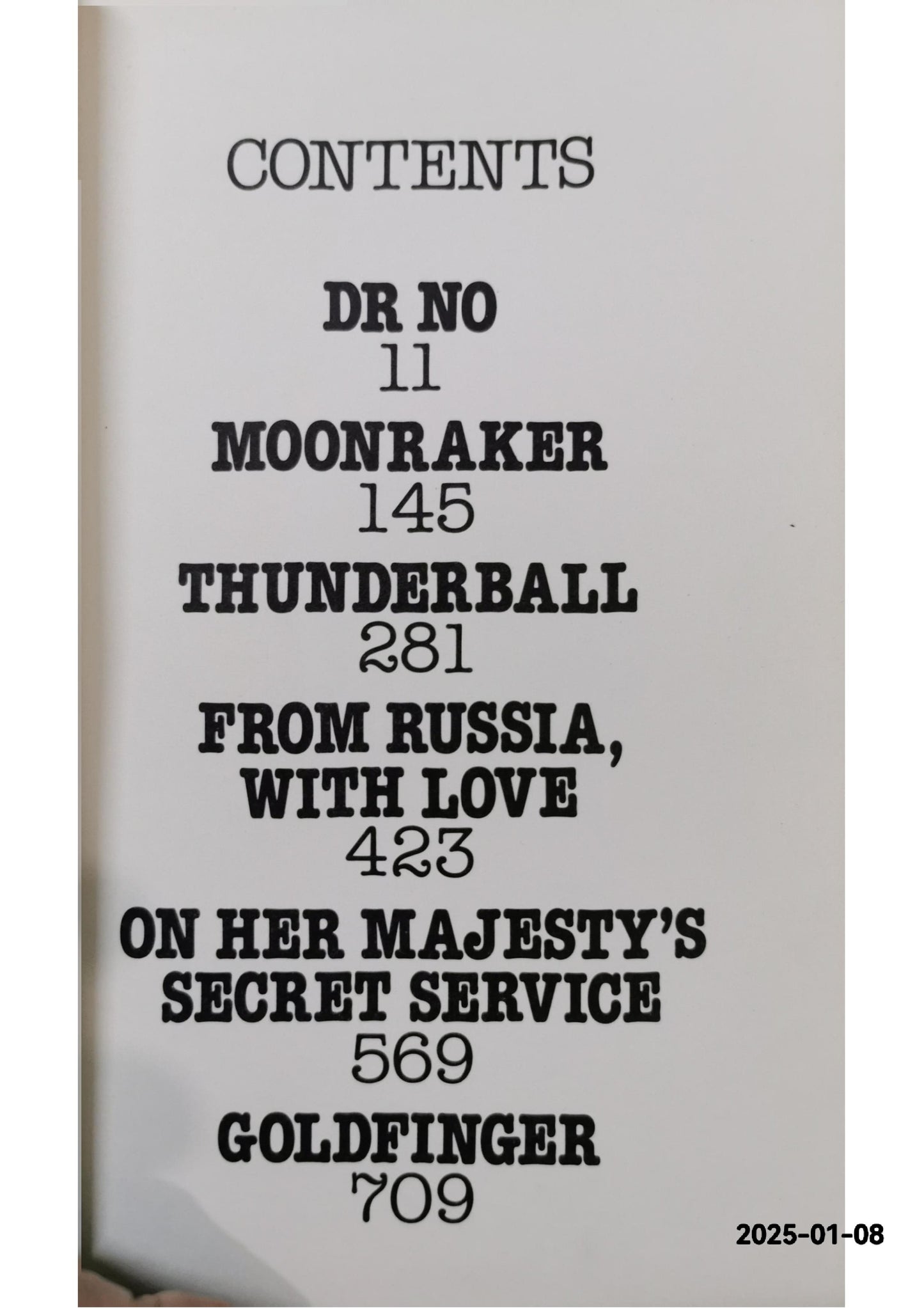 Dr No Moonraker Thunderball Russia Majesty Goldfinger - Ian Fleming 007 6 Novel HC