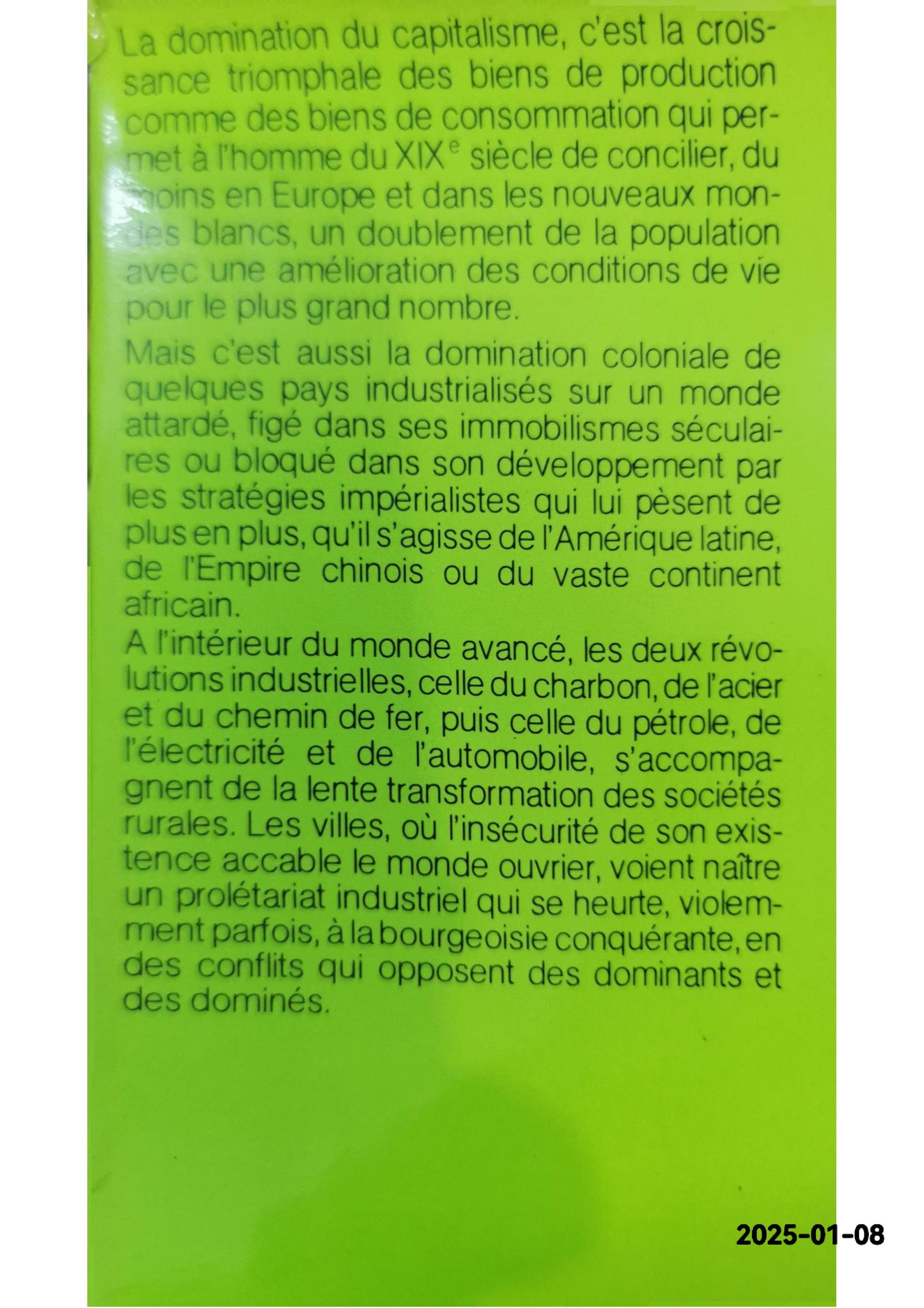 La domination du capitalisme 1840 1914 Histoire économique et sociale du monde Armand Colin 1977 Gilbert Garrier Fournitures diverses – 1 janvier 1970 de Léon Pierre Garrier Gilbert (Auteur)