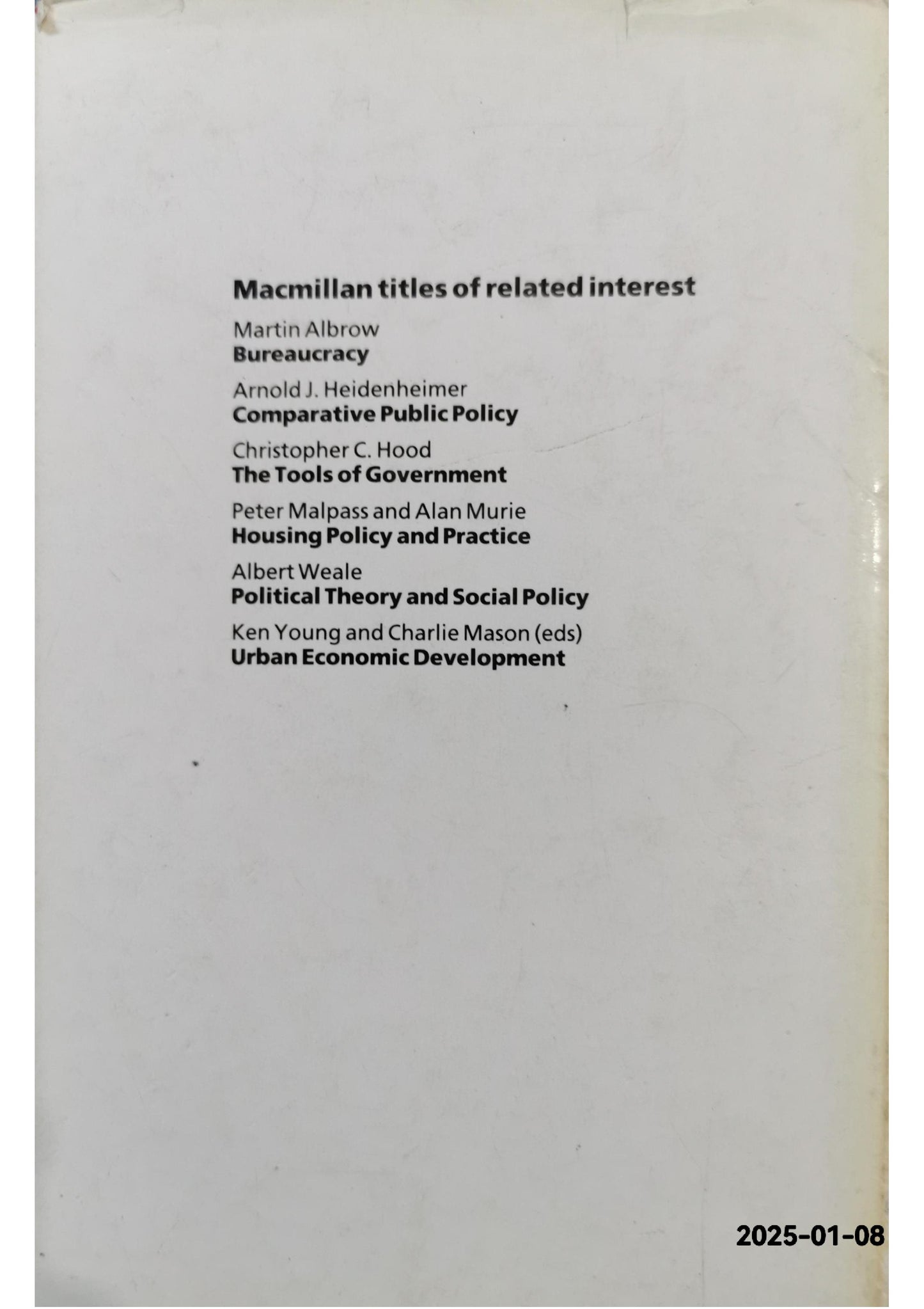 Local socialism?: Labour councils and new left alternatives - Hardcover Martin Boddy Hardcover ISBN 10: 0333351851  ISBN 13: 9780333351857 Publisher: Macmillan, 1984