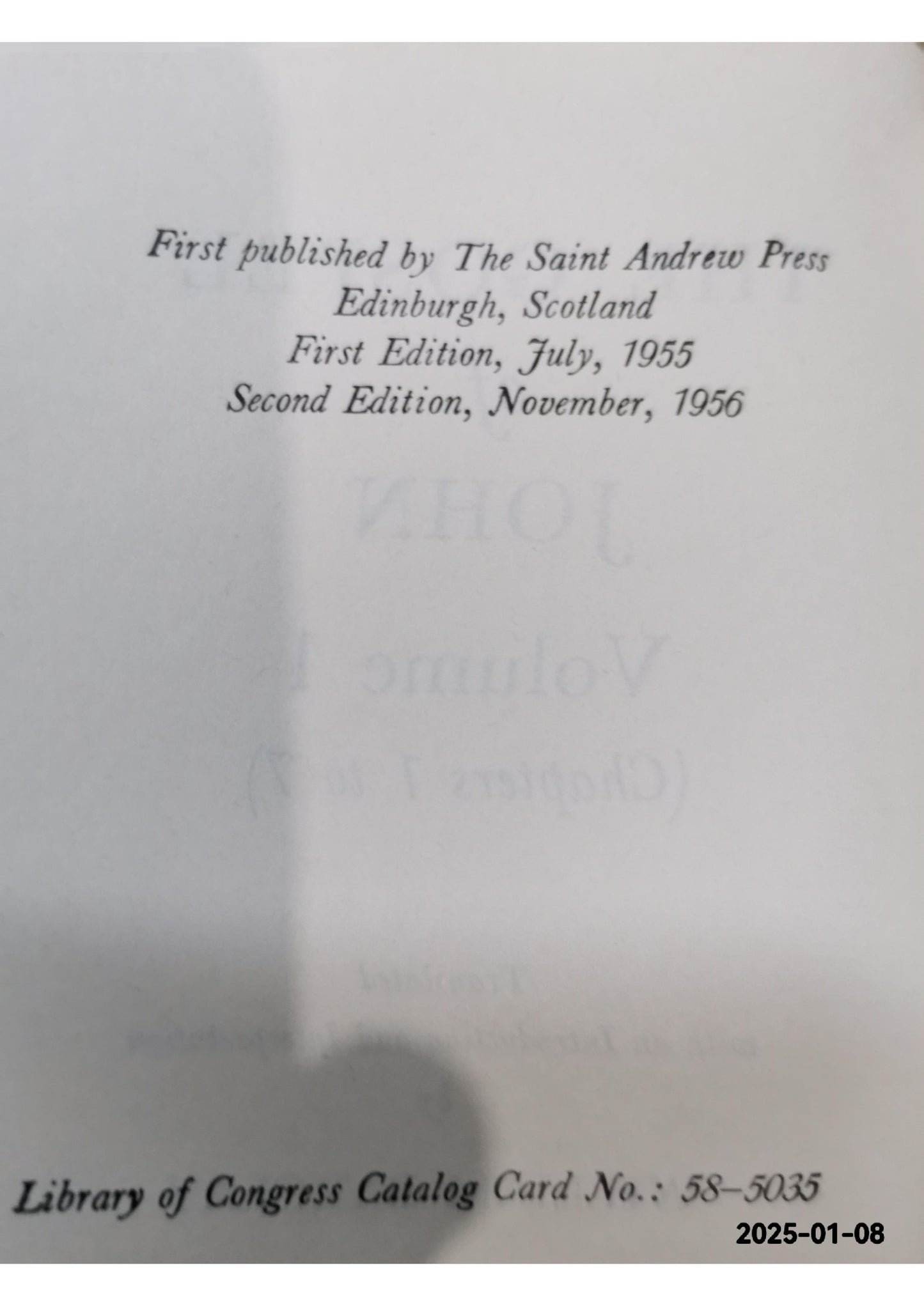 The Gospel of John, Volume 1 (The Daily Study Bible Series, Revised Edition) Hardcover – June 1, 1975 by William Barclay (Author)