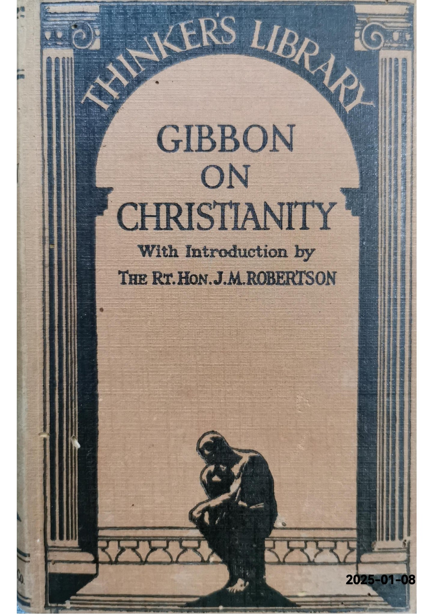 The Thinker's Library Gibbon on Christianity (No. 11) Hardcover by unknown author (Author)