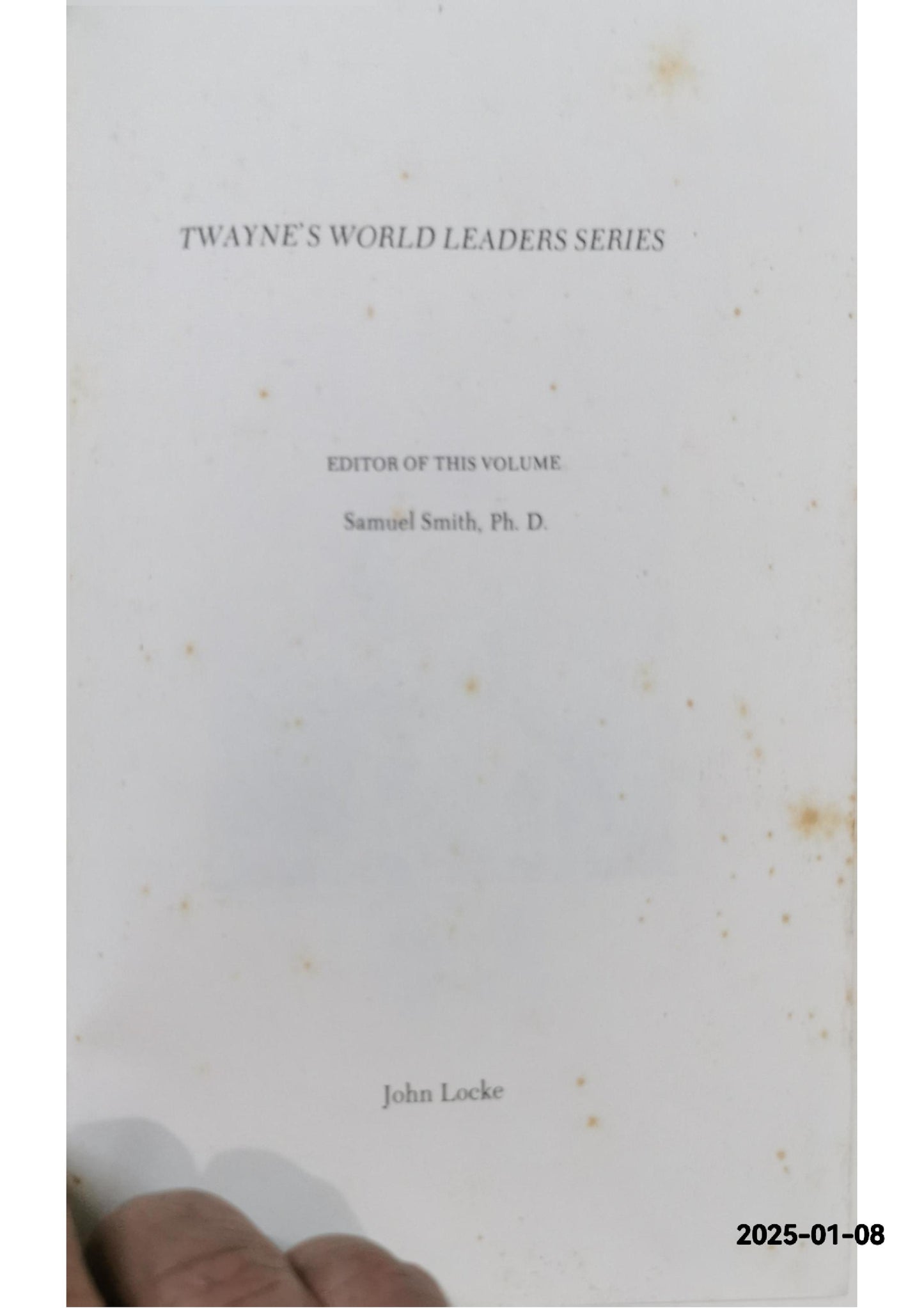 John Locke Hardcover – May 1, 1975 by William S. Sahakian (Author)