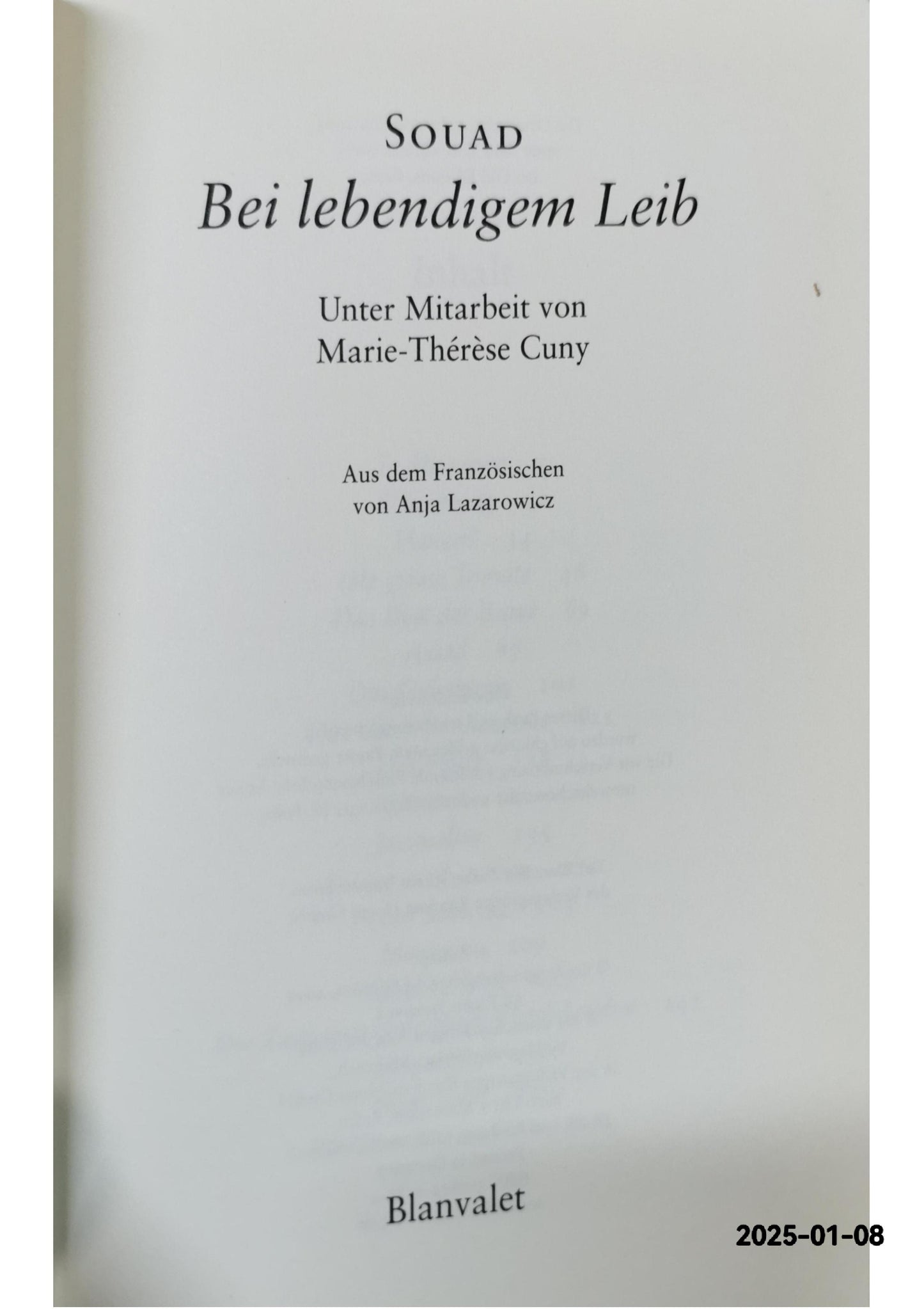 Bei lebendigem Leib Hardcover German Edition