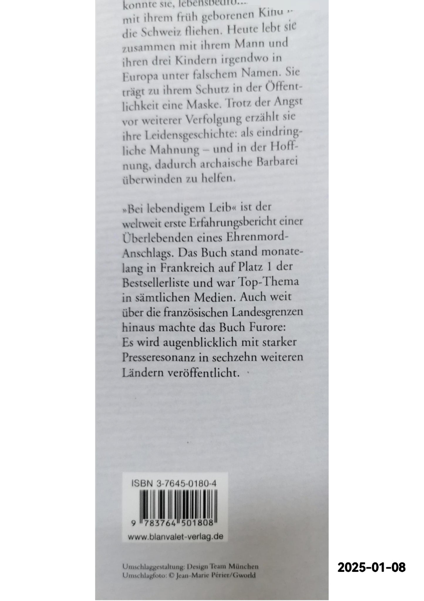 Bei lebendigem Leib Hardcover German Edition