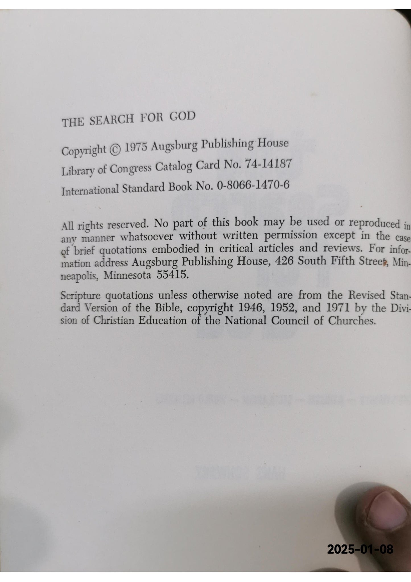 The search for God: Christianity, atheism, secularism, world religions Hardcover – January 1, 1975 by Hans Schwarz (Author)