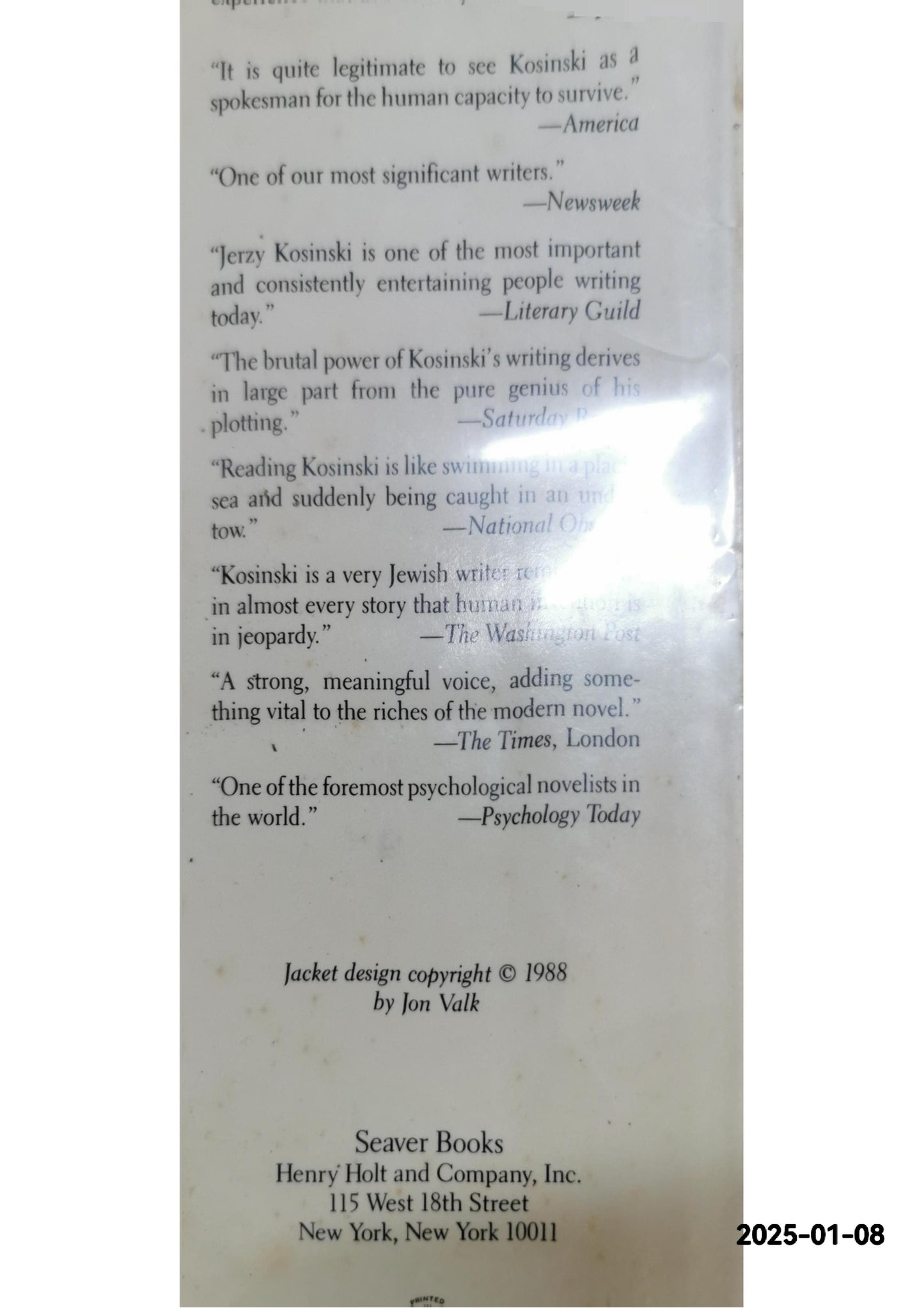 The Hermit of 69th Street: The Working Papers of Norbert Kosky Hardcover – January 1, 1988 by Jerzy N. Kosinski (Author)