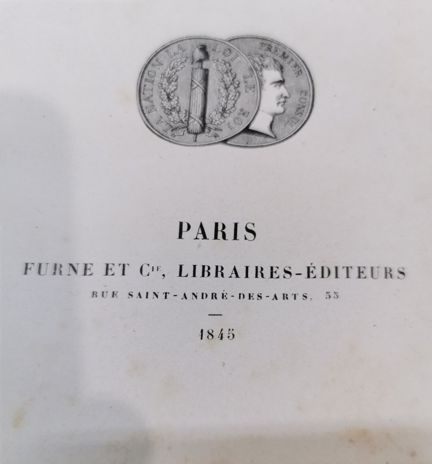 HISTOIRE DE LA REVOLUTION FRANCAISE THIERS M.A. Published by Paris: Furne et Cie, 1845 Hardcover