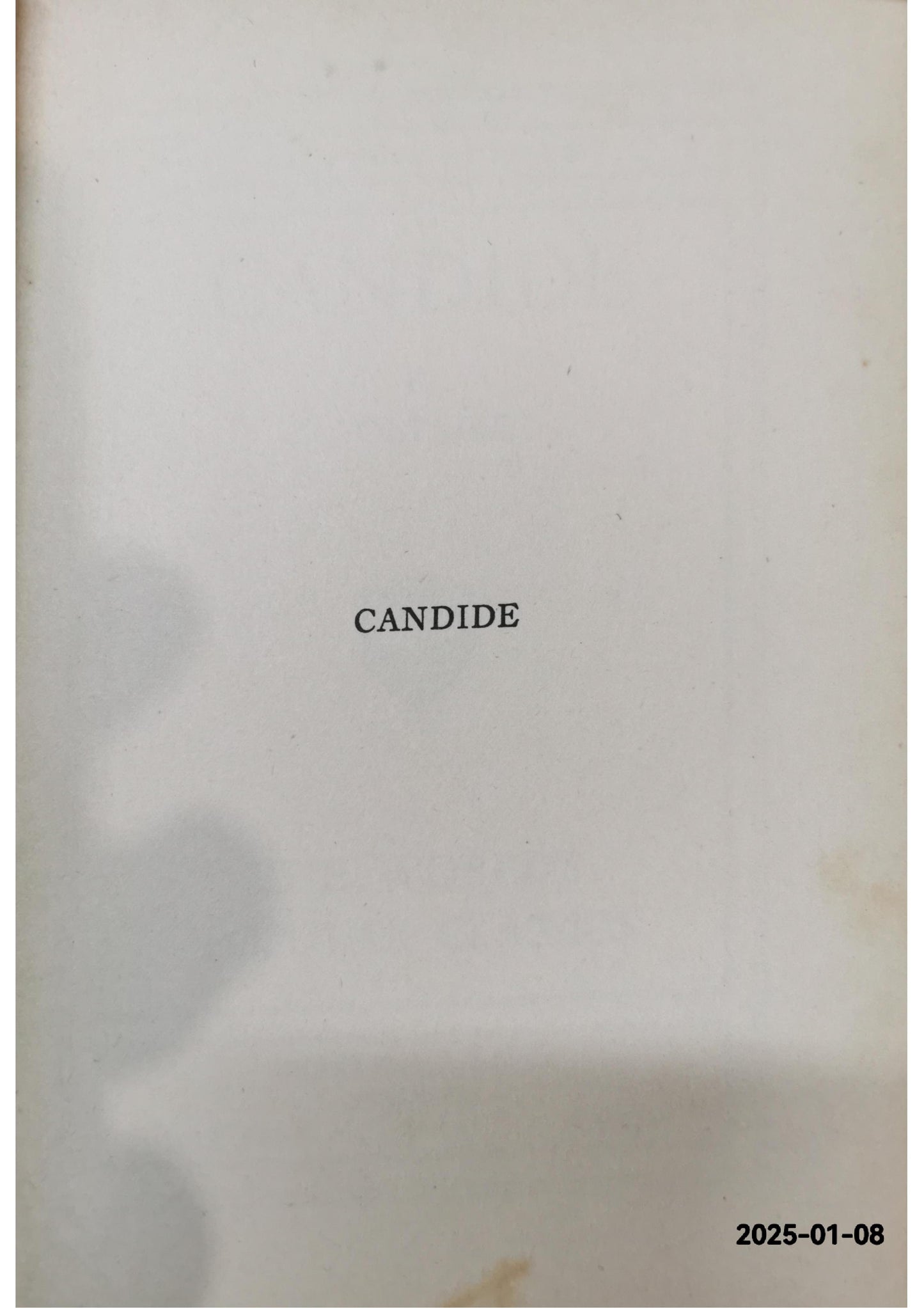 Candide • The World's Popular Classics Art-Type Edition | Voltaire (Books, Inc. Publishers)