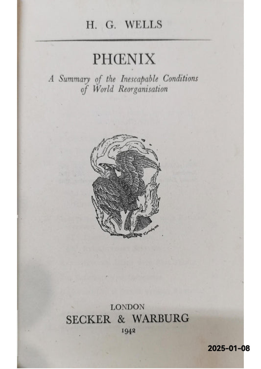 PHOENIX Hardcover – January 1, 1942 by H. G. Wells (Author)