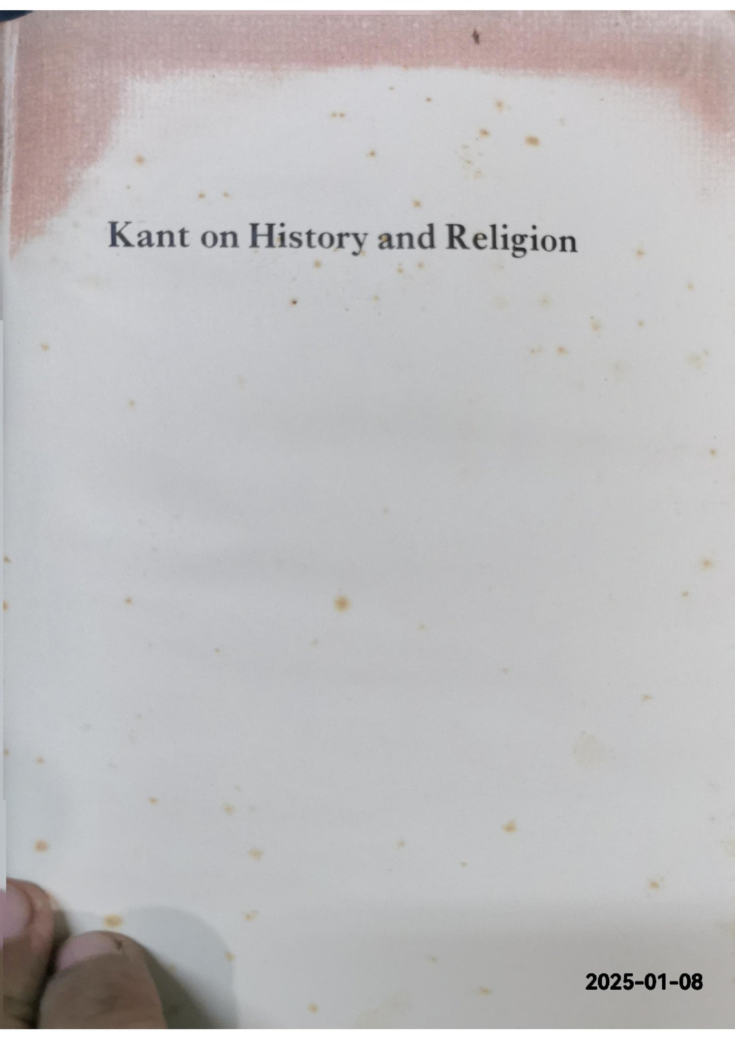 Kant on history and religion - With a translation of Kant's "On the failure of all attempted philosophical theodicies" Hardcover – January 1, 1973 by Michel Despland (Author)