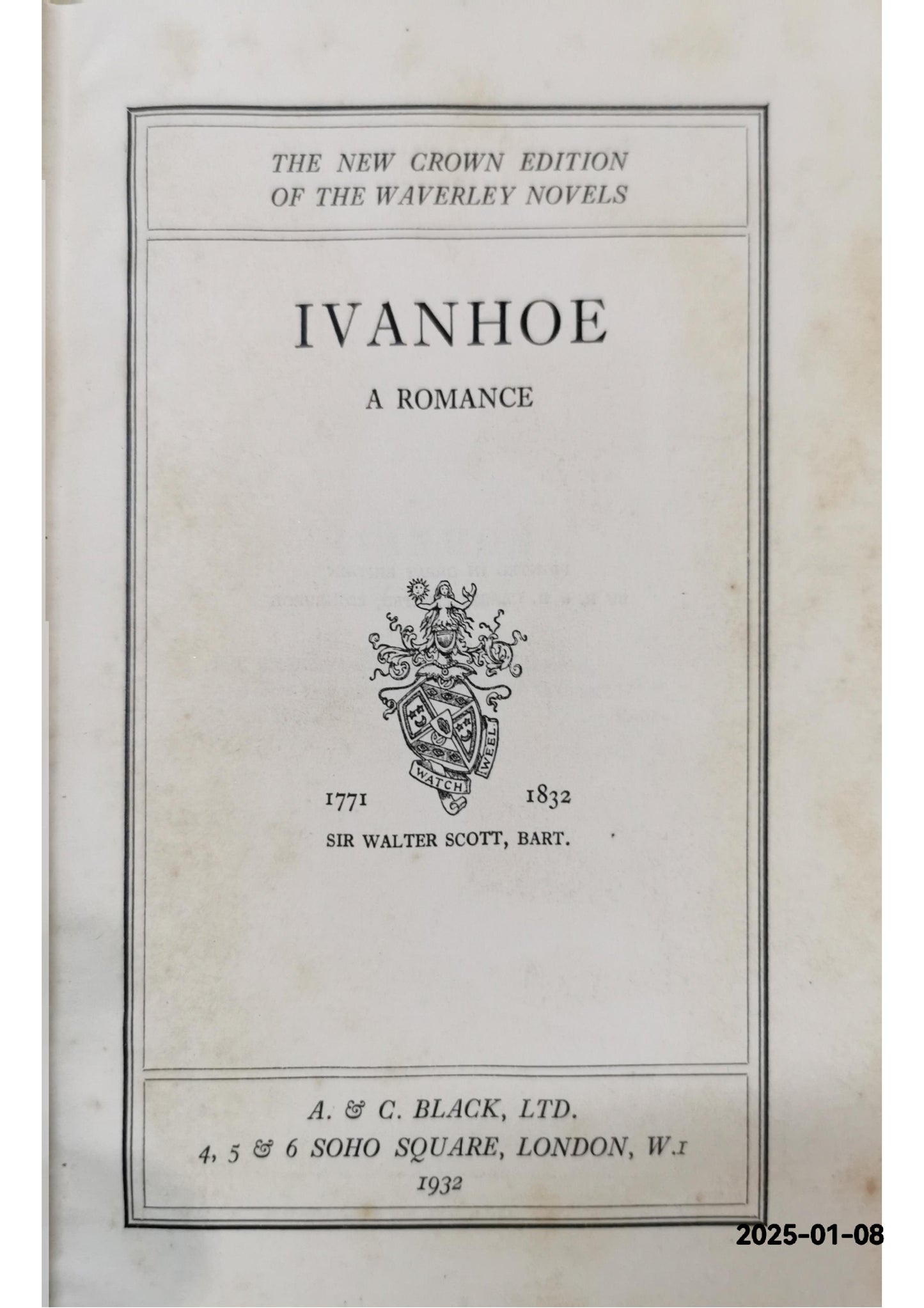 Ivanhoe (The Waverly Novels) Hardcover –  by Sir Scott, Walter (Author)