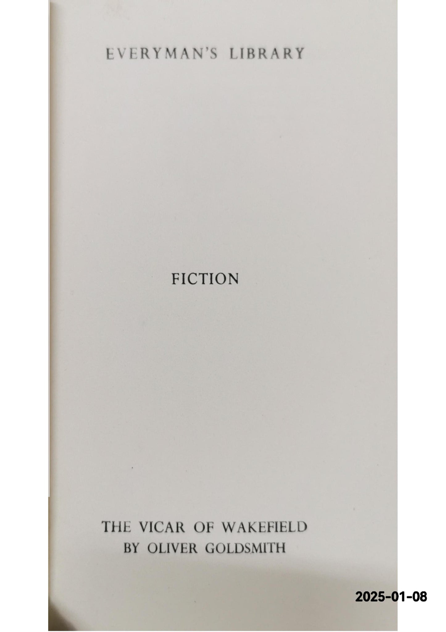 The vicar of Wakefield (Everyman's library-no.295) Hardcover – Import, January 1, 1967 by Oliver; J.M. Dent (introduction) Goldsmith (Author)