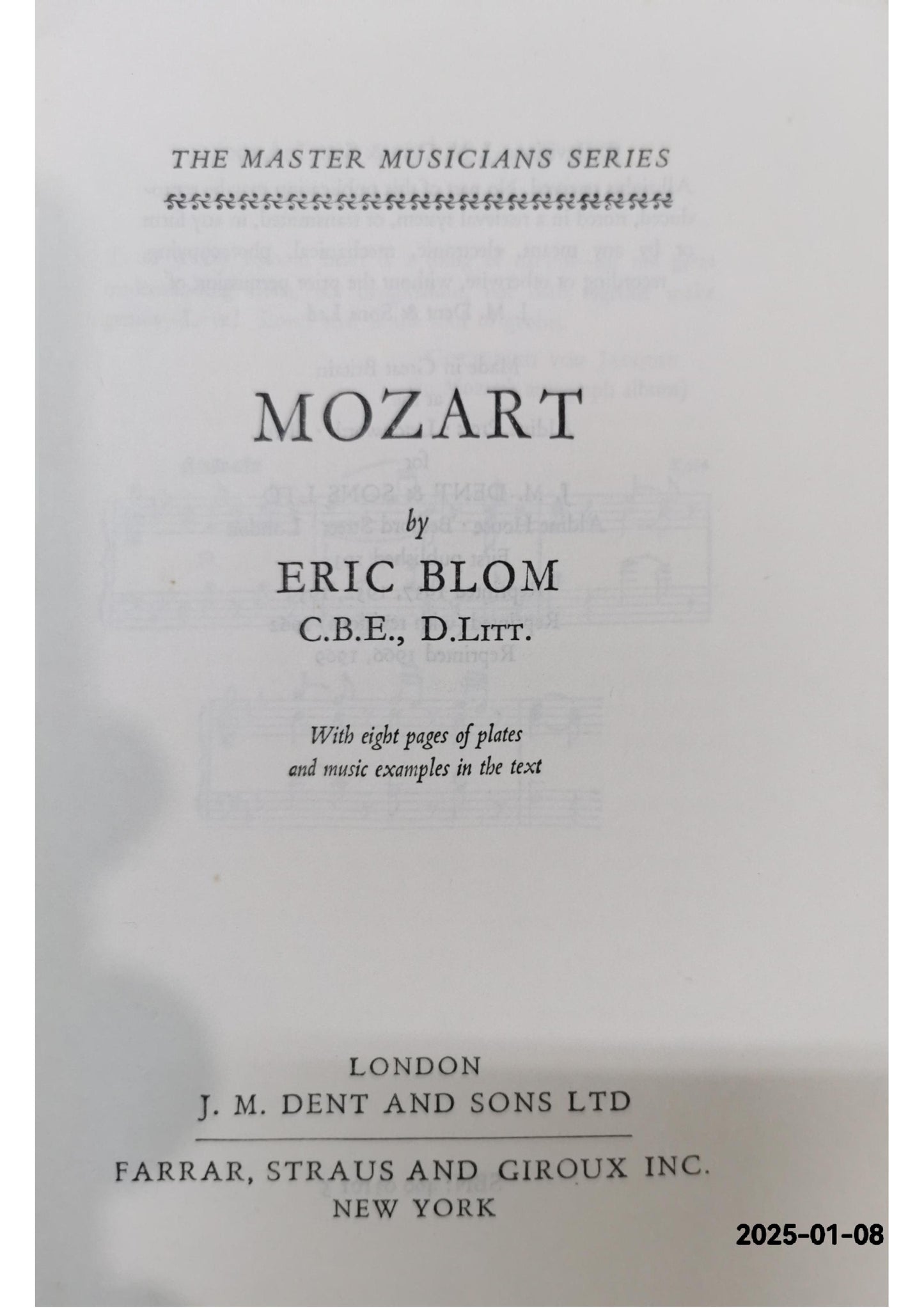 Mozart Hardcover – January 1, 1975 by Eric Blom (Author)