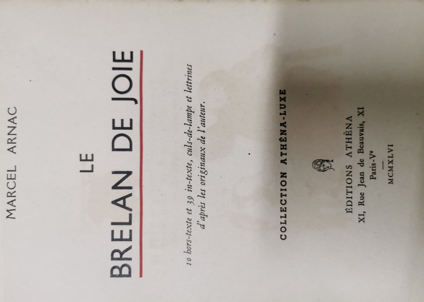 Le brelan de joie. Paperback – January 1, 1924 French Edition  by Arnac (Author)