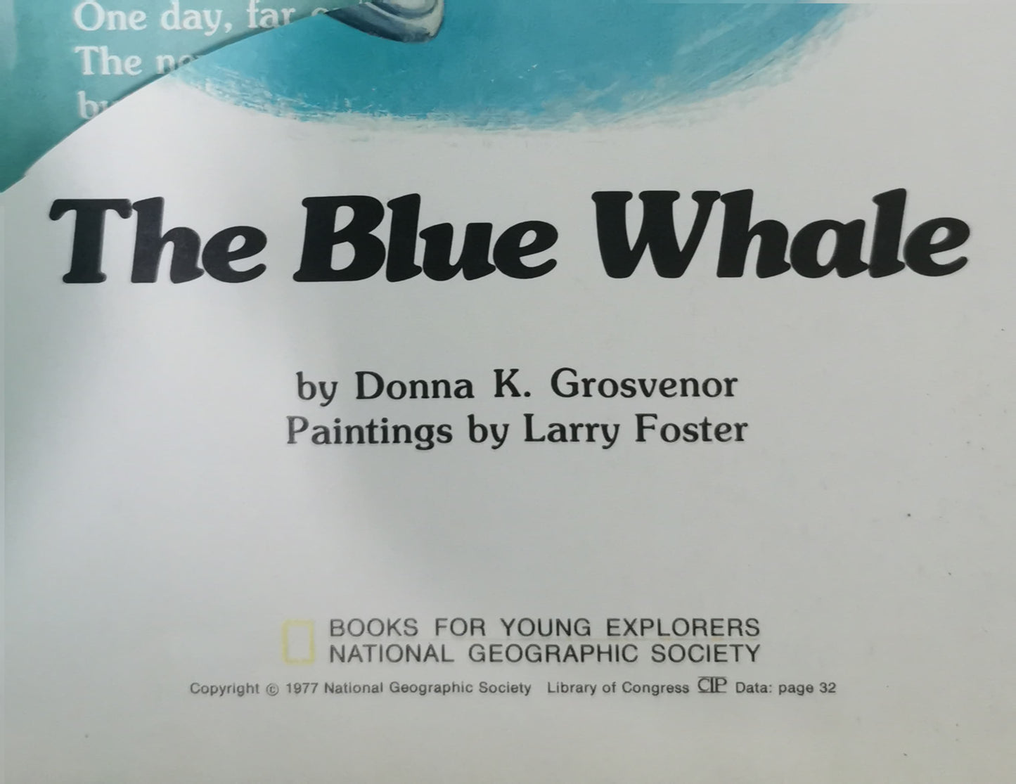 The Blue Whale Hardcover – January 1, 1977 by Donna K. Grosvenor (Author)