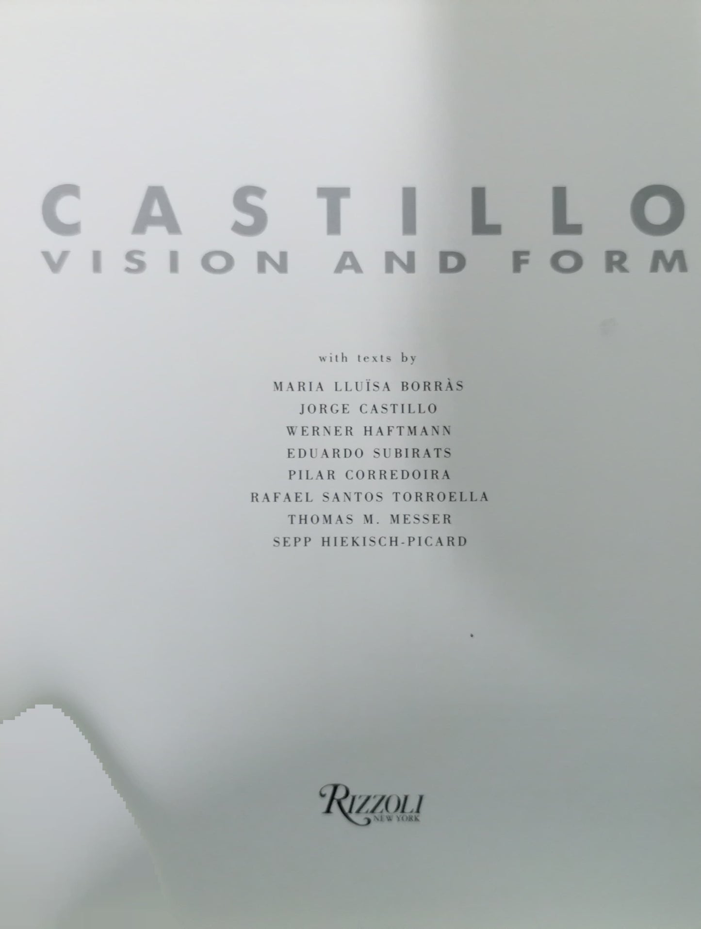 Castillo: Vision and Form Hardcover – December 15, 1991 by Maria Lluisa Borras (Author)