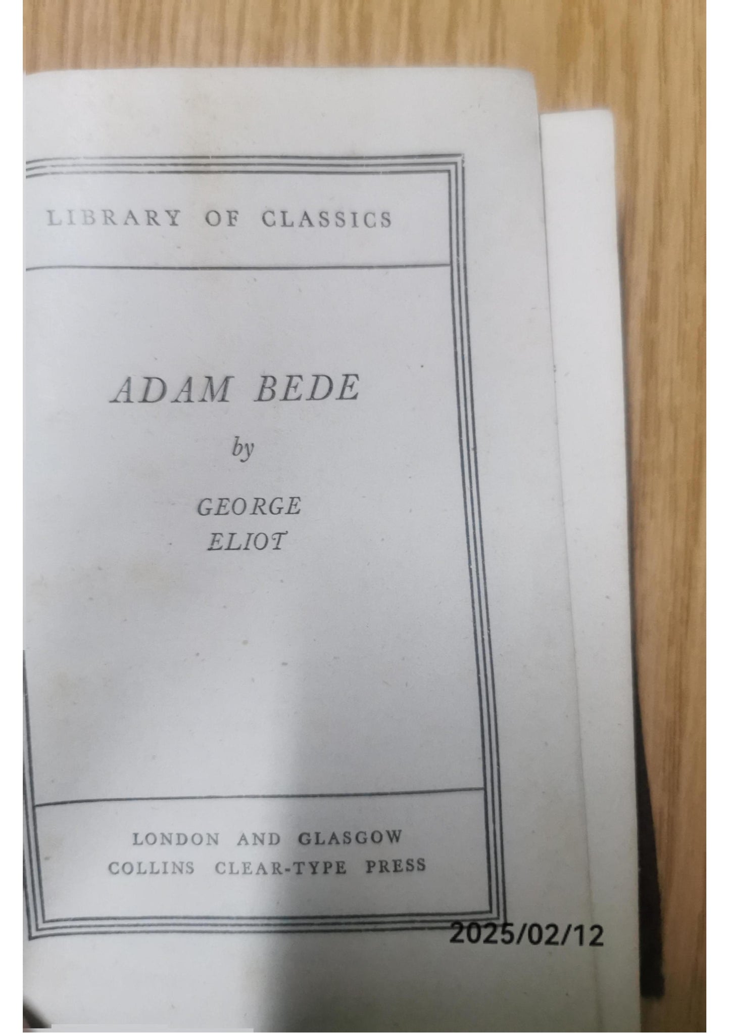 Adam Bede (Everyman's Library CLASSICS) Hardcover – International Edition, March 19, 1992 by George Eliot (Author)