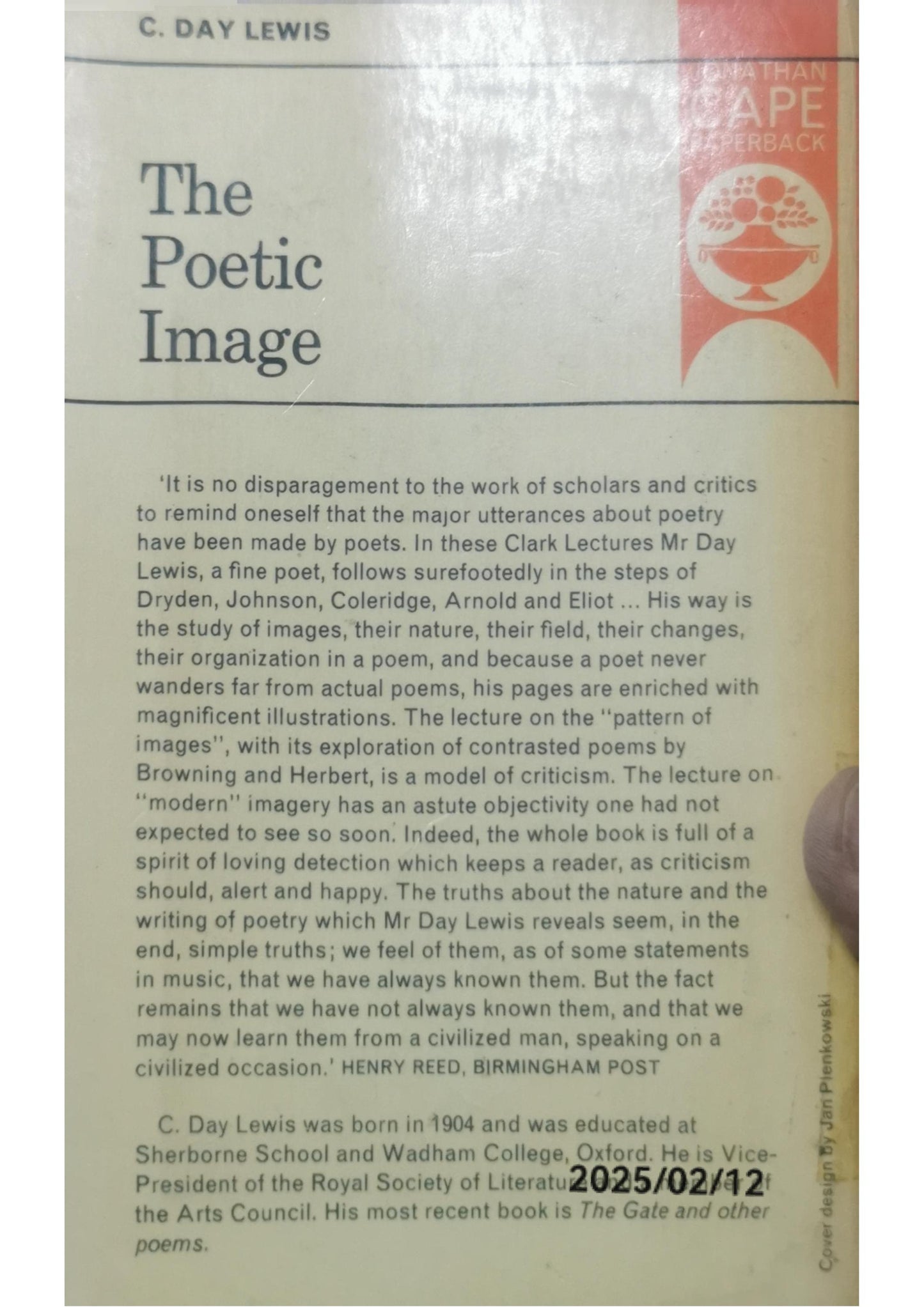 The Poetic Image Paperback – November 17, 2006 by C Day Lewis (Author)