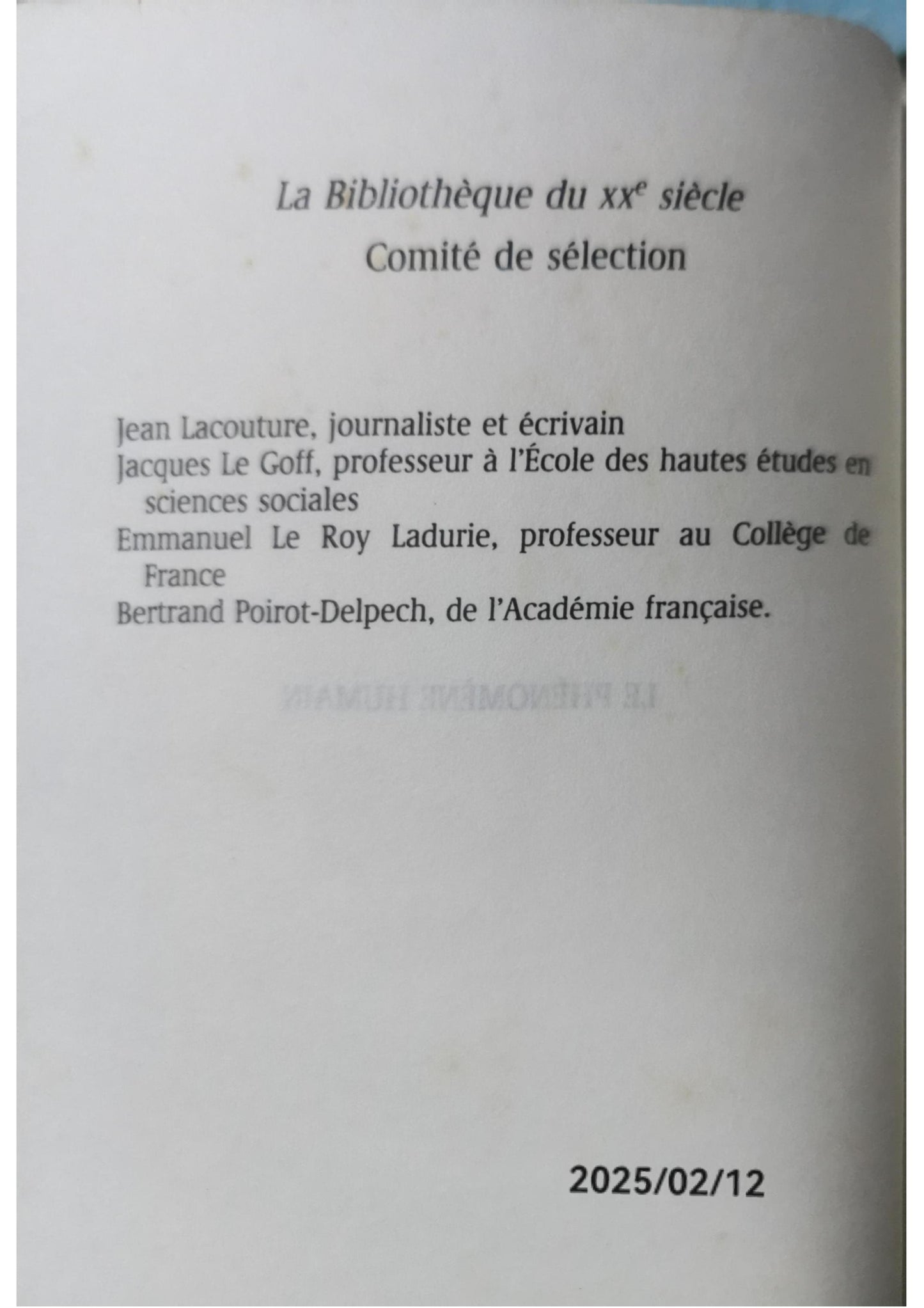 Le Phénomène humain Poche – 7 juin 2007 de Pierre Teilhard de Chardin (Auteur)