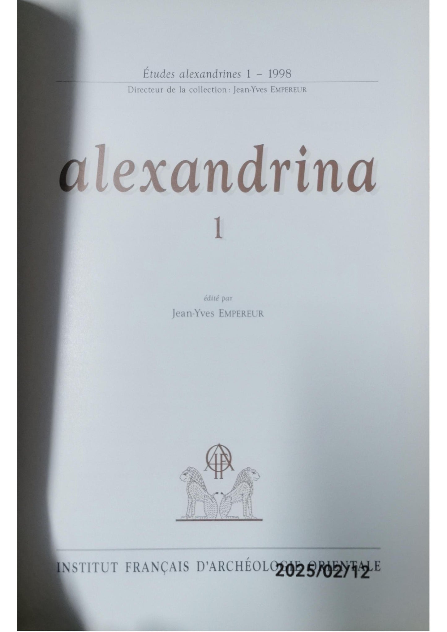 Alexandrina 1 - Softcover Empereur J Y