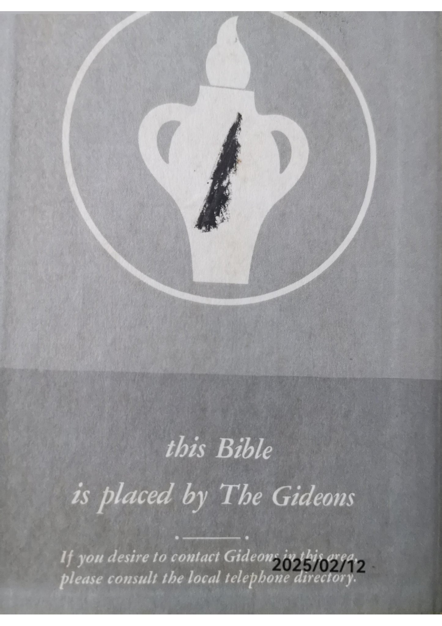 Holy Bible-Placed by The Gideons Hardcover – January 1, 1985 by Thomas Nelson (Editor)